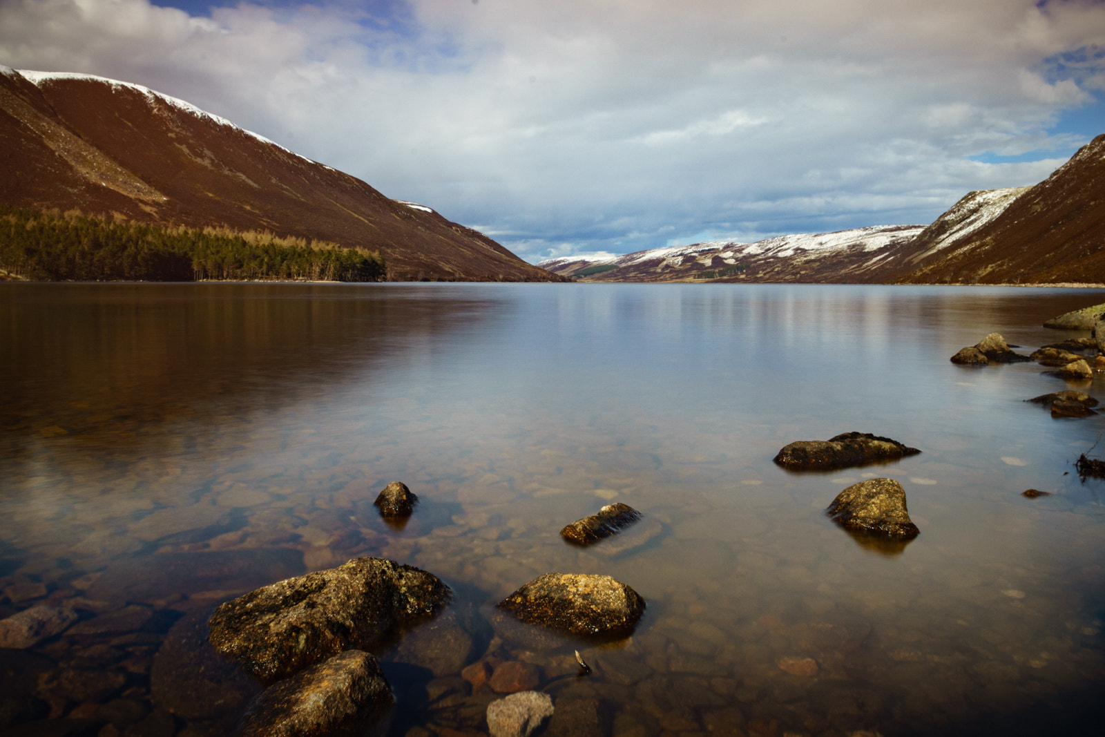 Sony a7 II + Canon EF 20mm F2.8 USM sample photo. - loch muick, stillness - photography