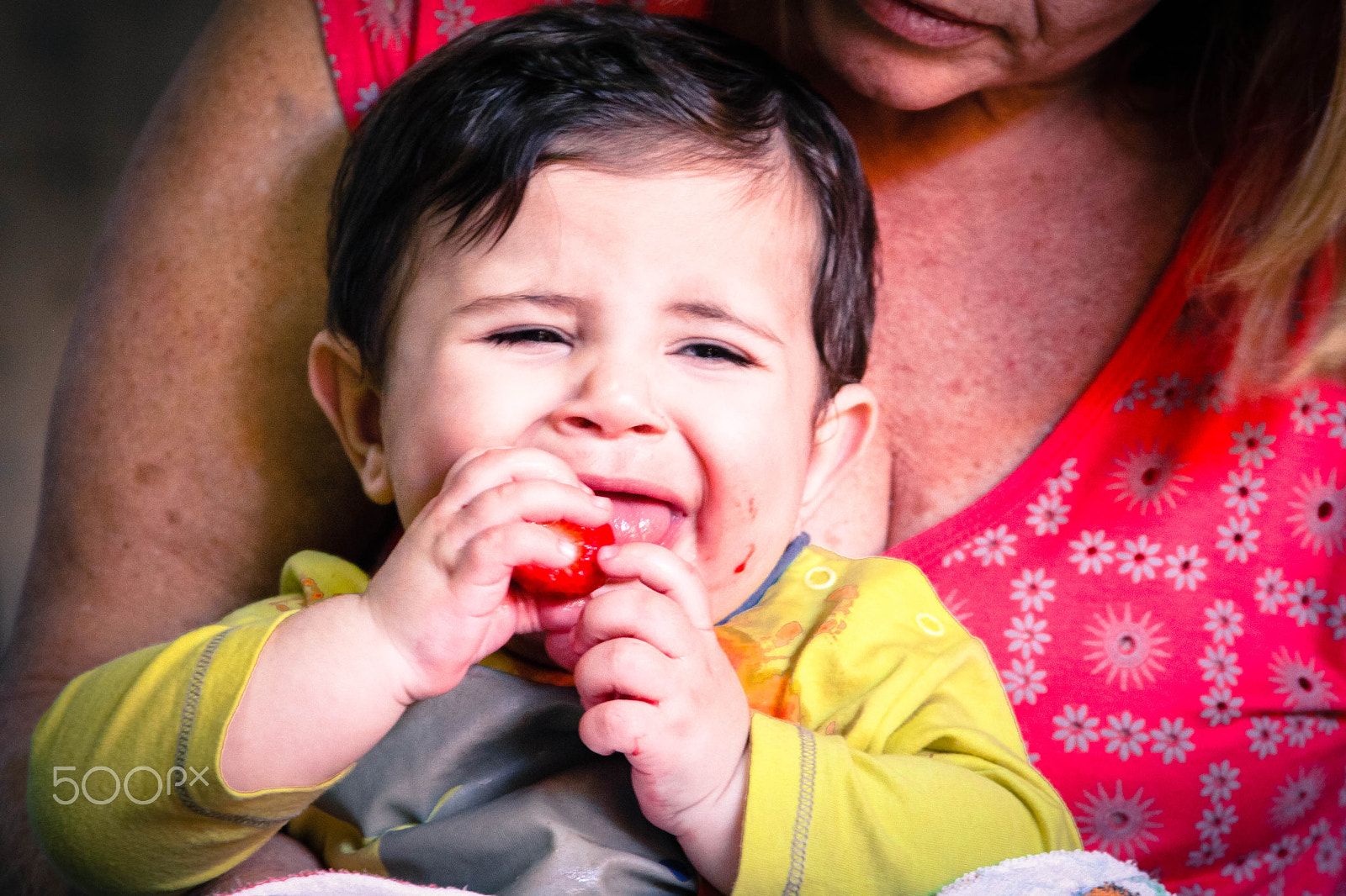 Canon EF 28-135mm F3.5-5.6 IS USM sample photo. His first strawberries were not sweet... photography