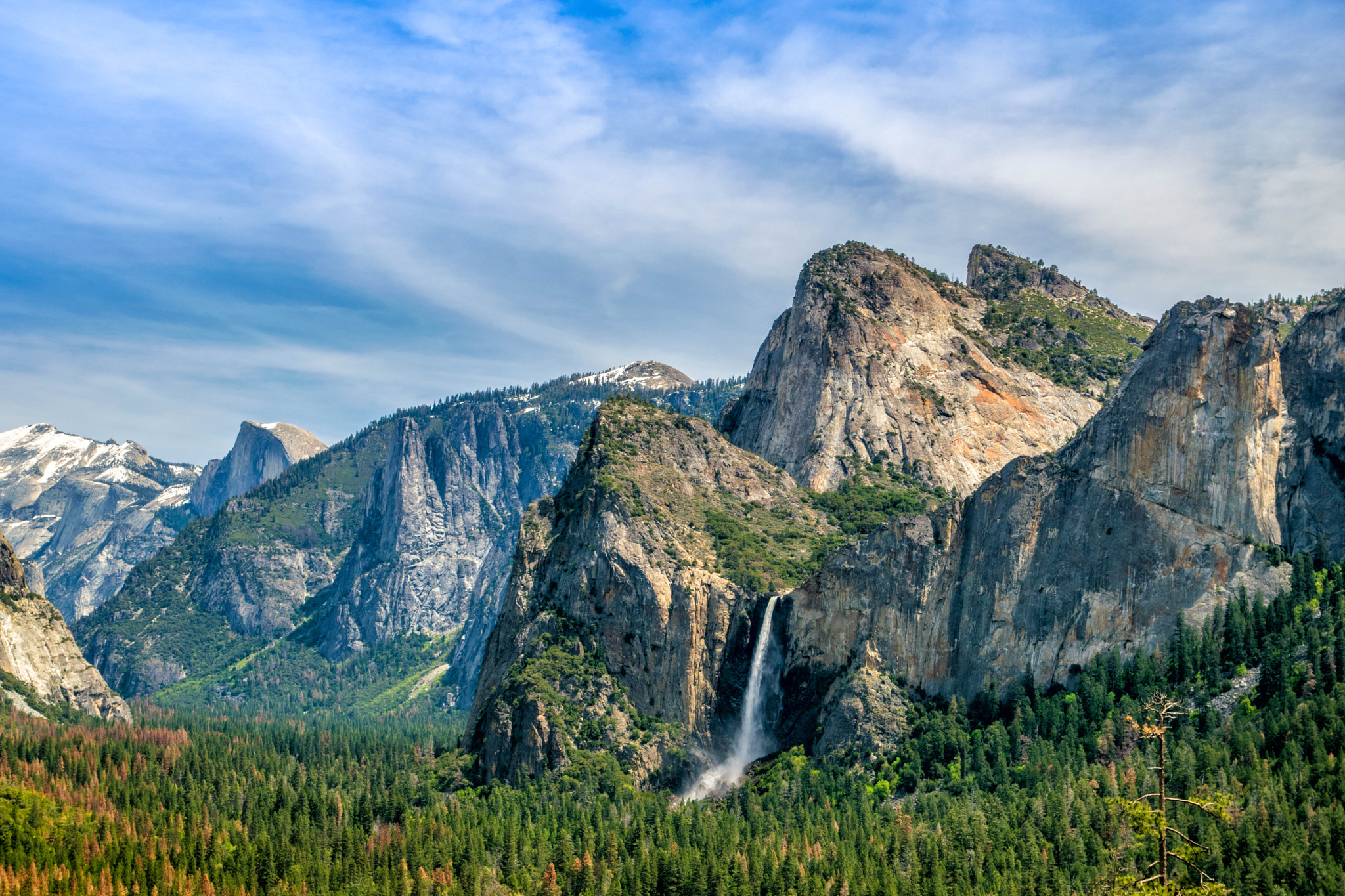 Nikon D3300 + Sigma 17-70mm F2.8-4 DC Macro OS HSM | C sample photo. Bridalveil falls from tunnel view, amazing! photography