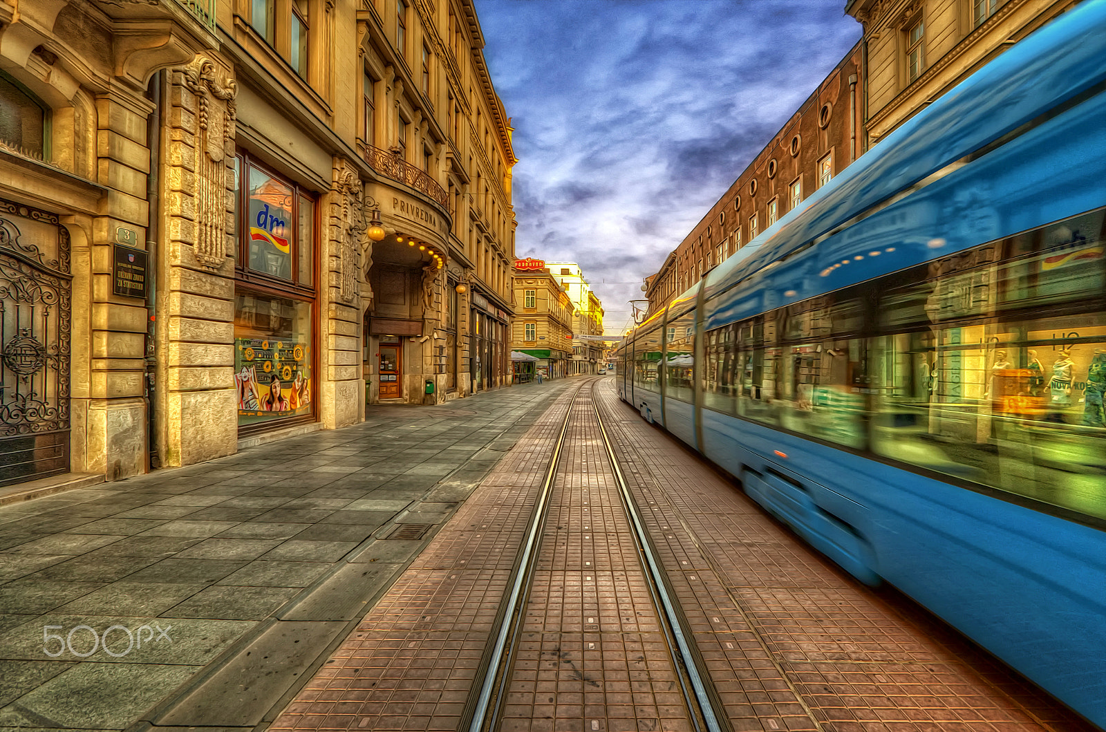 Pentax K200D sample photo. Ilica street early in the morning, zagreb, croatia photography
