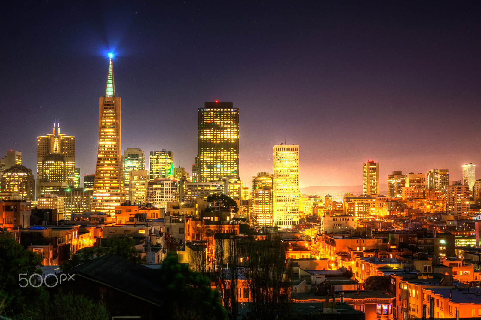 Sony Alpha DSLR-A580 + Tamron SP 24-70mm F2.8 Di VC USD sample photo. Night, san francisco photography