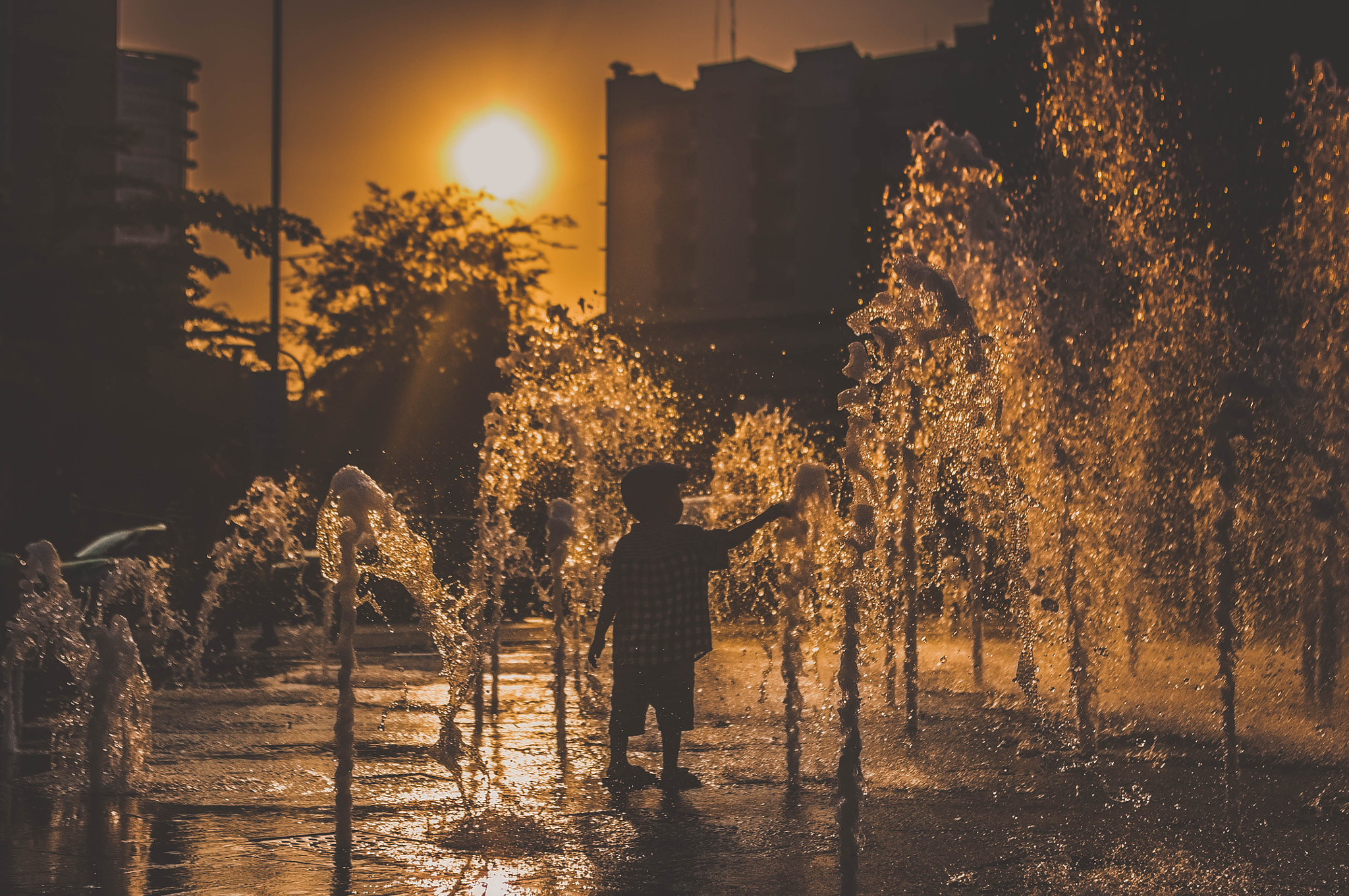 Pentax K-x sample photo. The water dance photography
