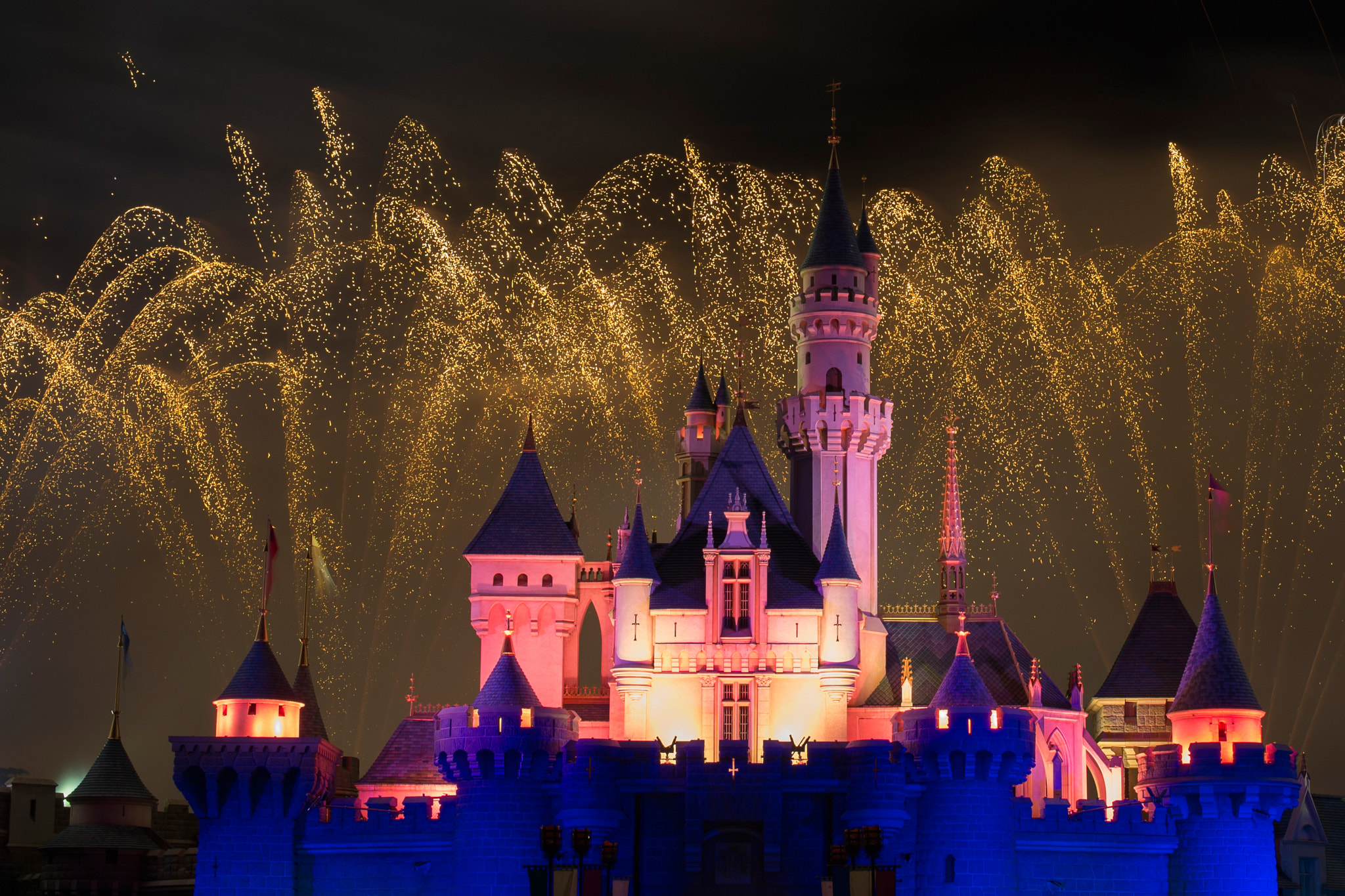 Nikon Df + Nikon AF-S Nikkor 50mm F1.4G sample photo. Fantasy disney fireworks photography
