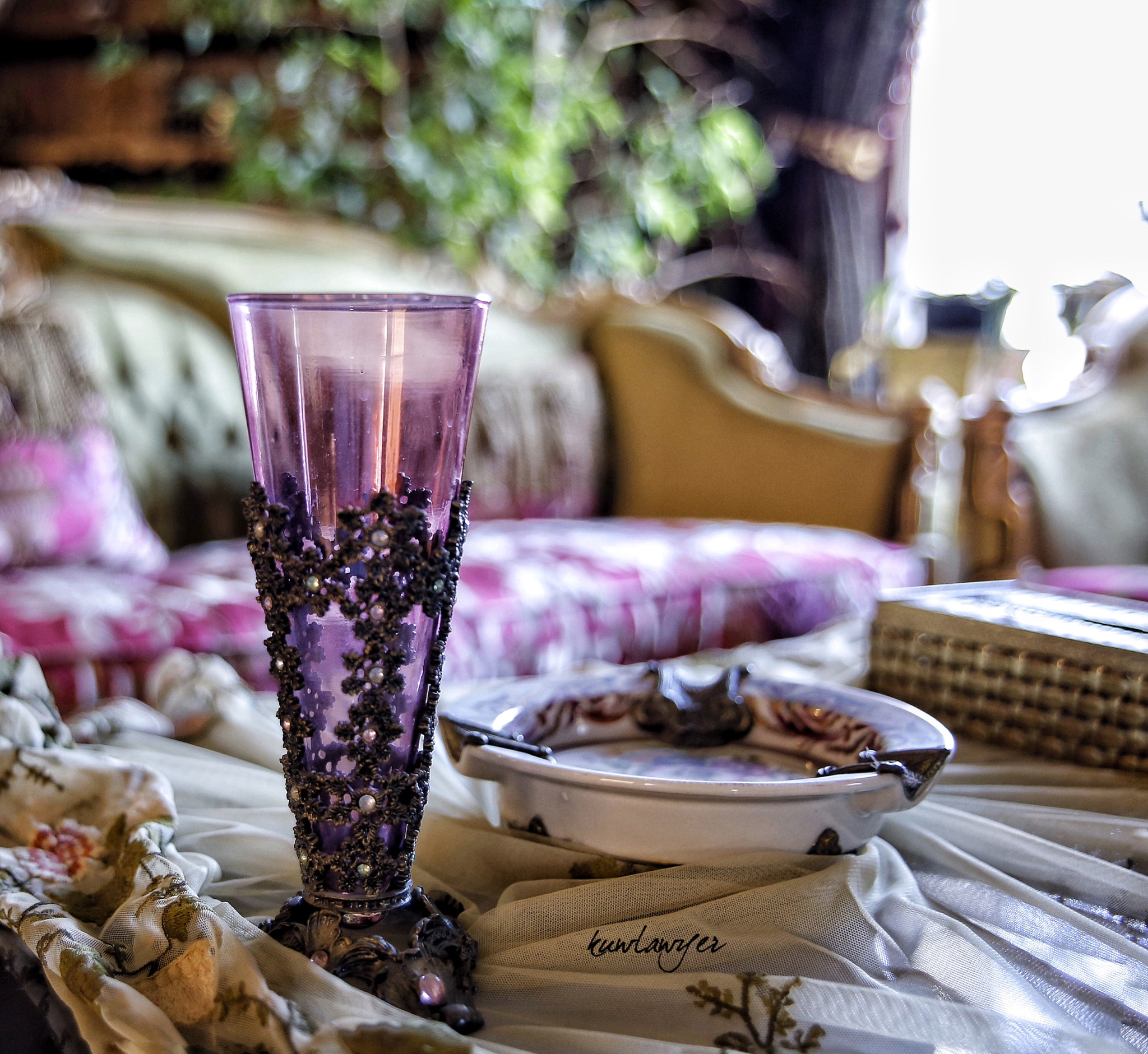 Canon EOS 6D + Canon 24-70mm sample photo. Purple glass photography