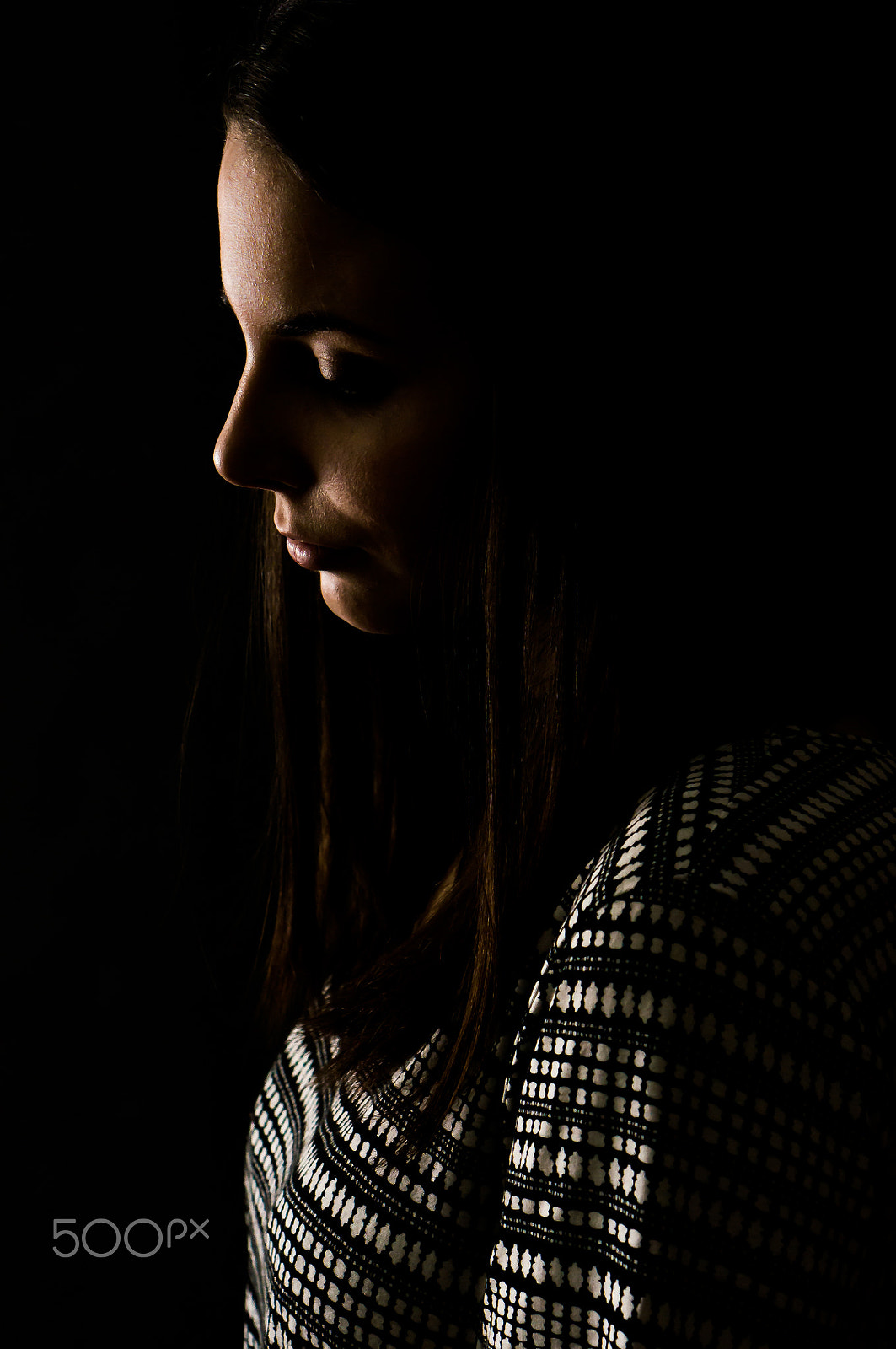 Sony Alpha NEX-5N + E 50mm F1.8 OSS sample photo. Woman in the shadows photography