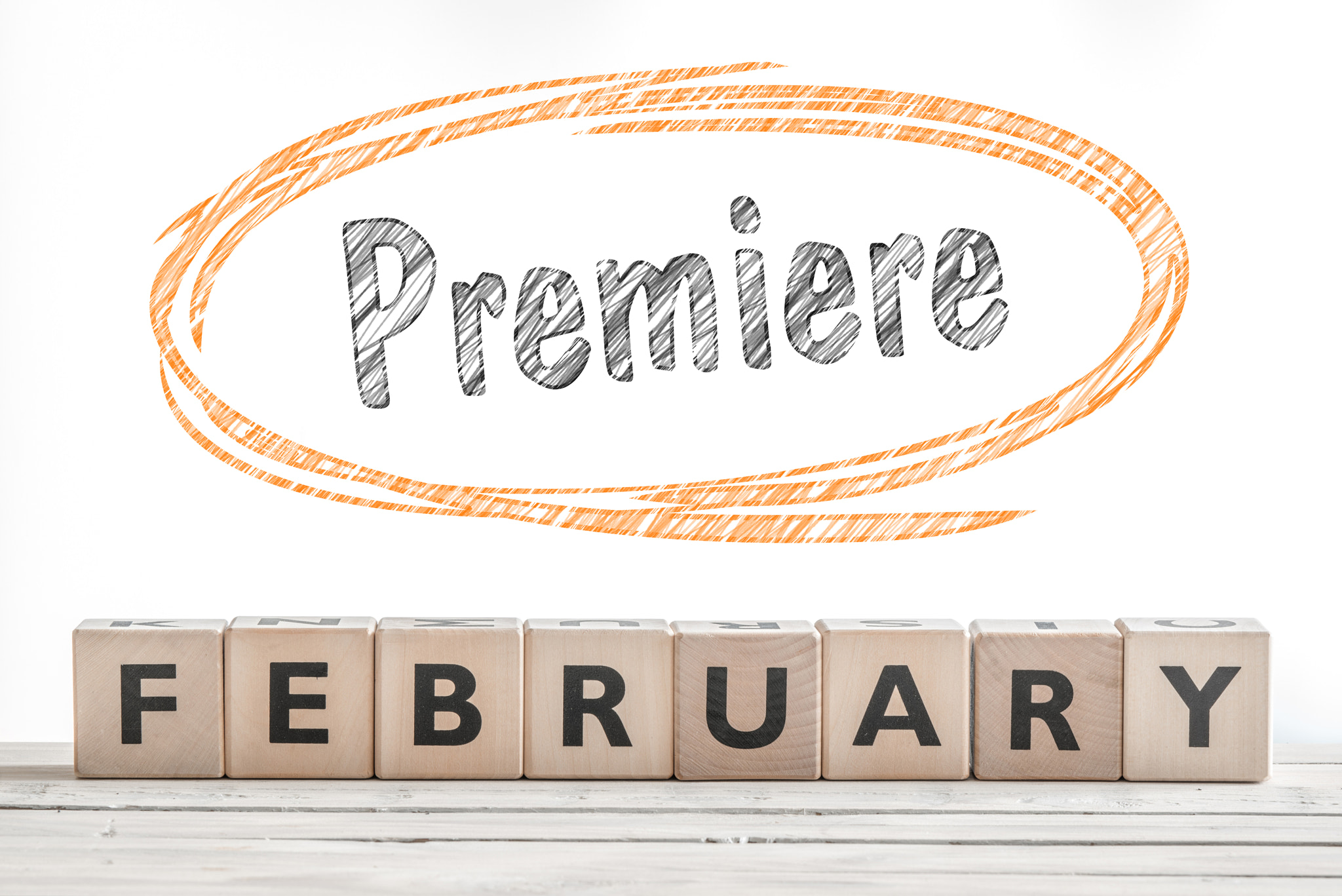 Sony 70-400mm F4-5.6 G SSM II sample photo. February premiere sign made of wood photography