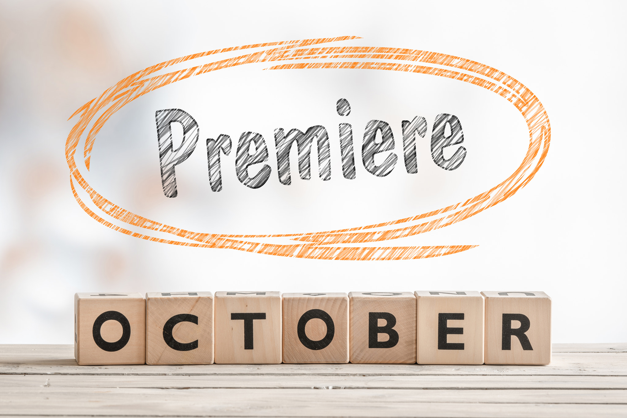 Sony 70-400mm F4-5.6 G SSM II sample photo. October premiere sign made of wood photography