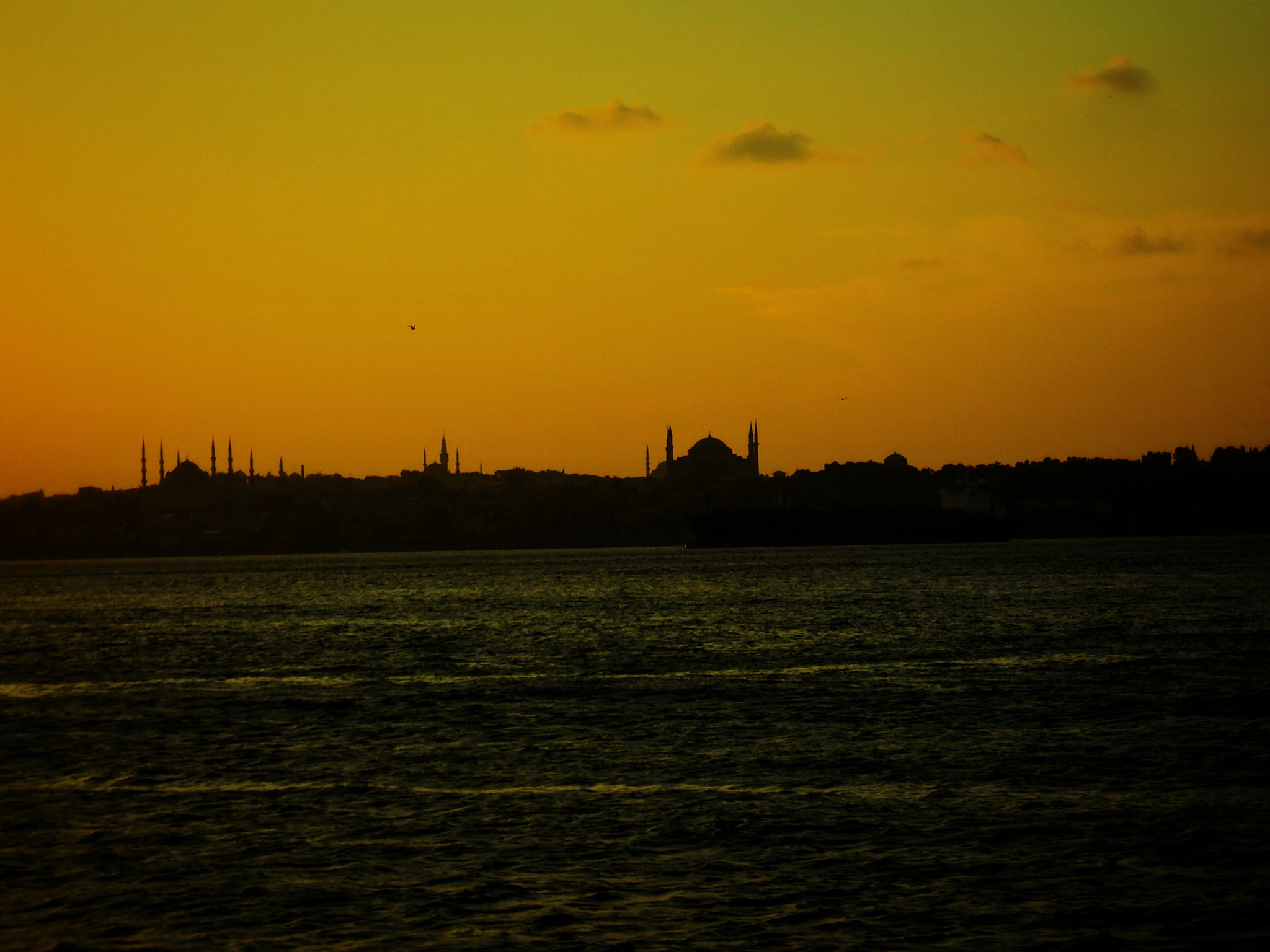 Sony DSC-W190 sample photo. Sunset in bosphorus photography