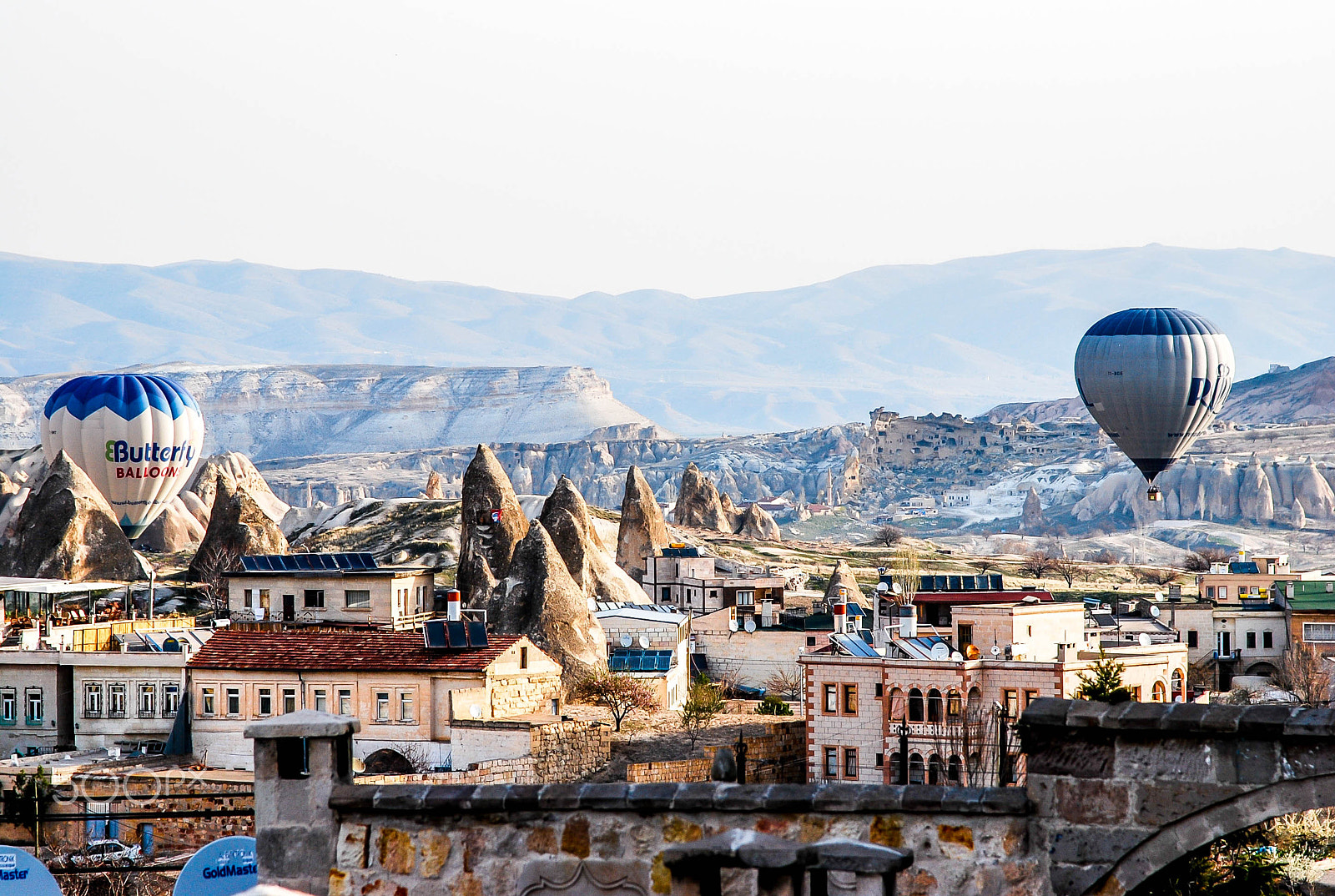Nikon D60 sample photo. Cappadocia turkey morning hot air ballooning photography