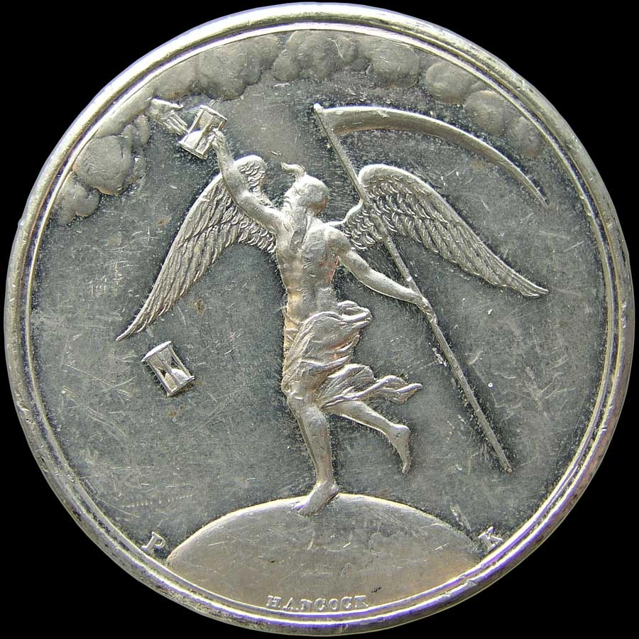 Olympus C5050Z sample photo. 1801, father time receives a new hourglass. white metal,  38mm photography