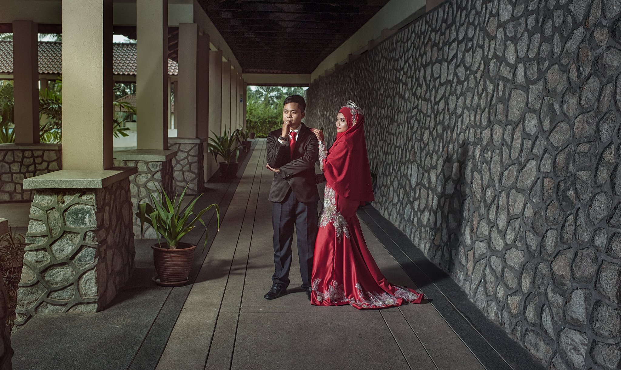 Nikon D3 + Nikon AF-S Nikkor 35mm F1.4G sample photo. Naquiddin & ika photography