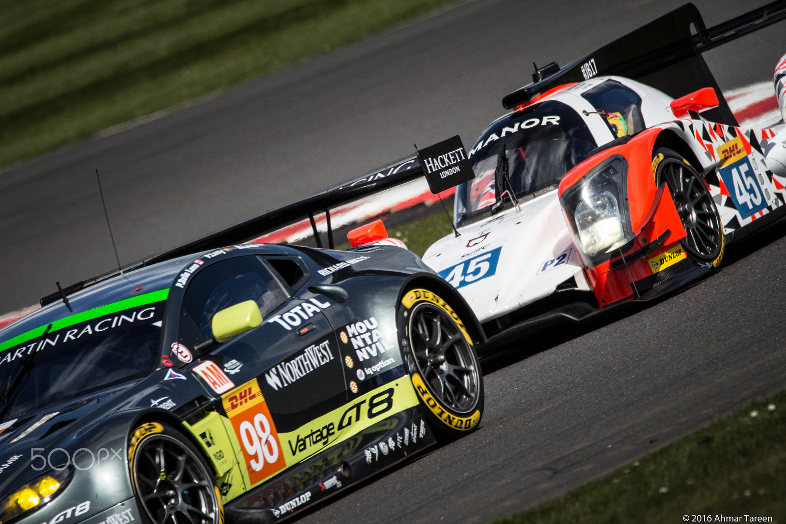 Sigma 150-600mm F5-6.3 DG OS HSM | C sample photo. Manor lmp1 sneaking up on the gte am aston martin photography