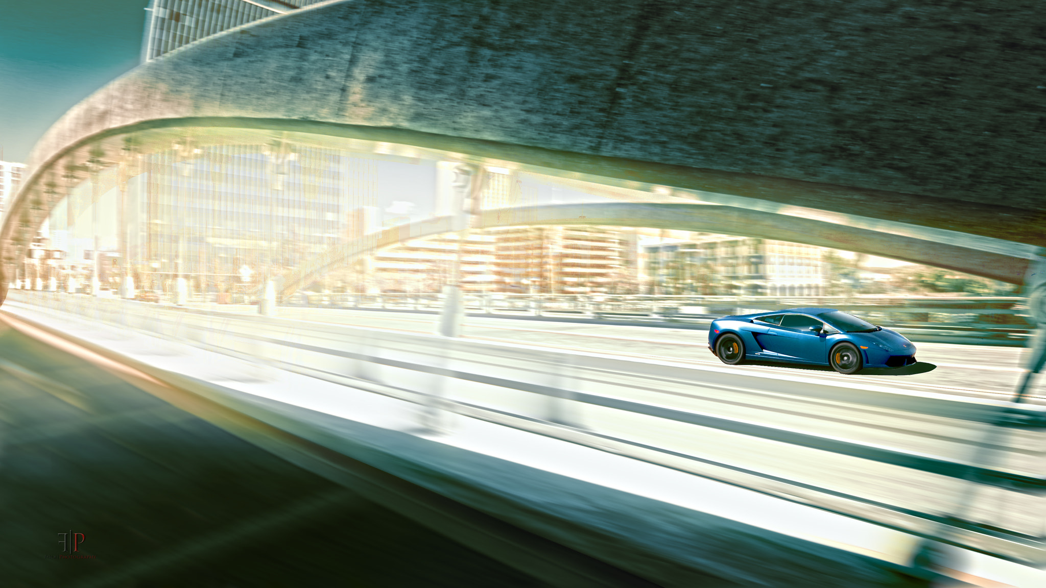 Nikon D3000 sample photo. Lamborghini gallardo | bridge photography