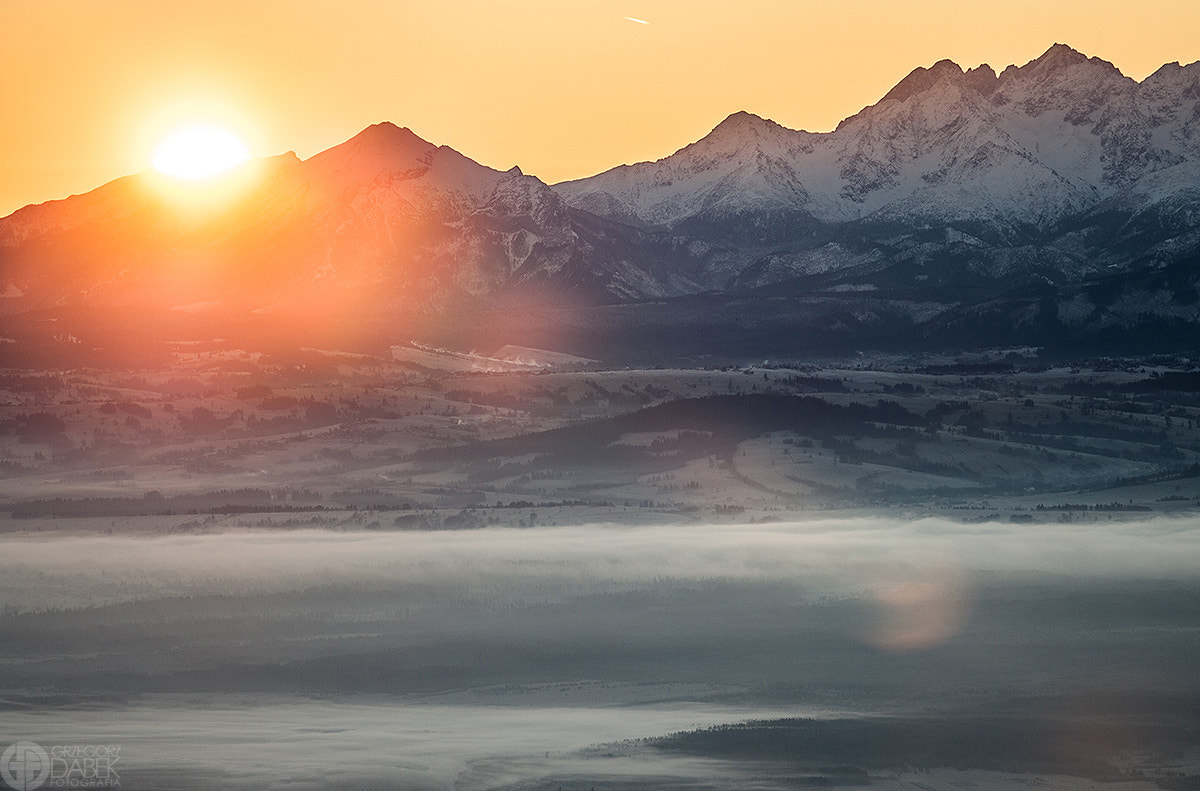 Nikon AF-S Nikkor 200-500mm F5.6E ED VR sample photo. Tatra mountains, sunrise photography