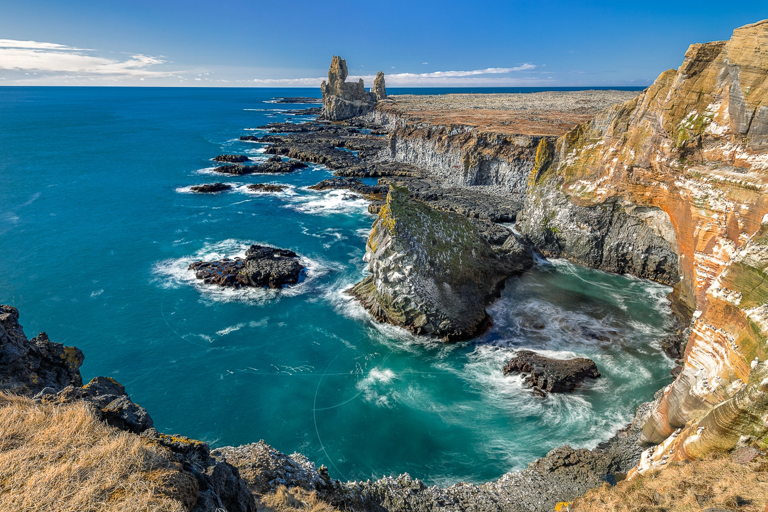 Canon EOS 5DS R + Canon TS-E 17mm F4L Tilt-Shift sample photo. Cliff and stacks of snæfellsnes peninsula_ iceland photography
