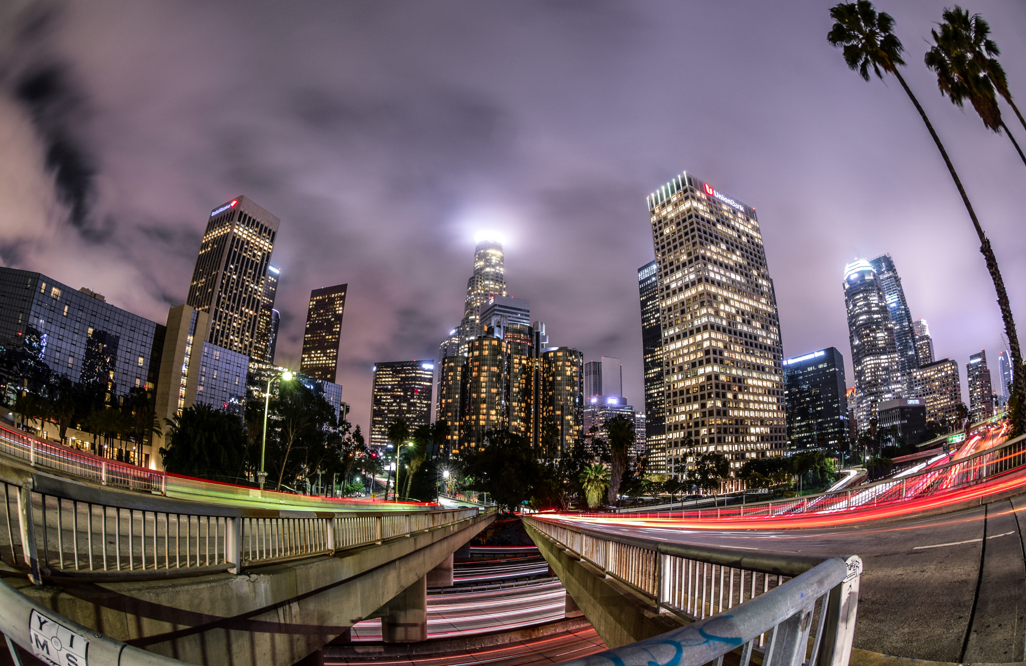 Nikon AF DX Fisheye-Nikkor 10.5mm F2.8G ED sample photo. Downtown la, ca. photography