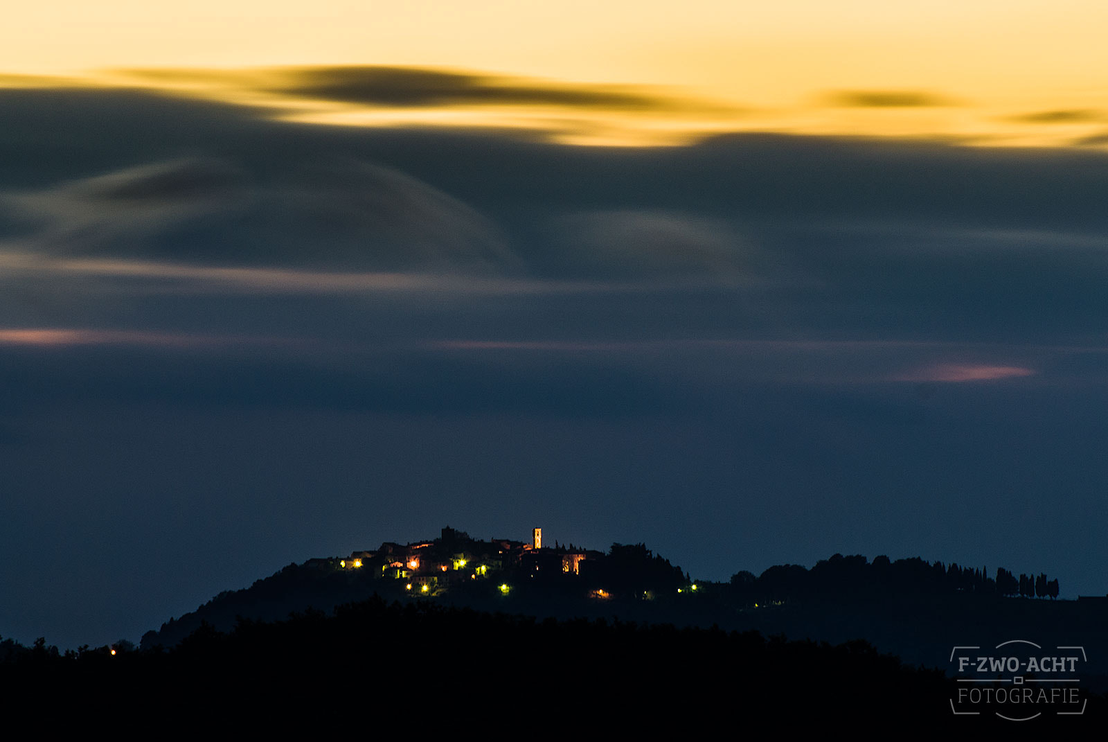 Nikon D200 sample photo. Tuscany sunset photography