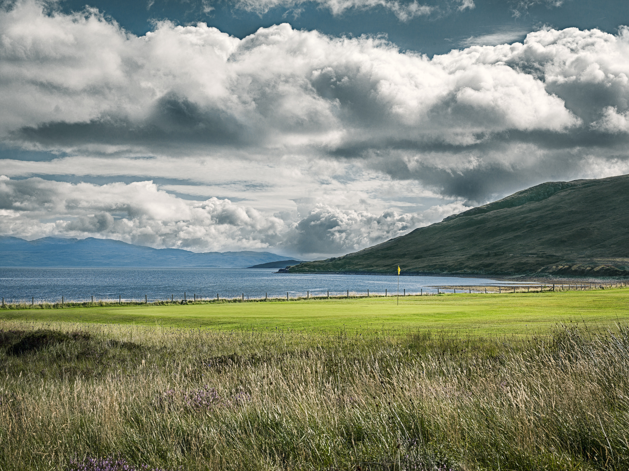 Hasselblad H3D + HC 80 sample photo. Scottish golf landscape photography