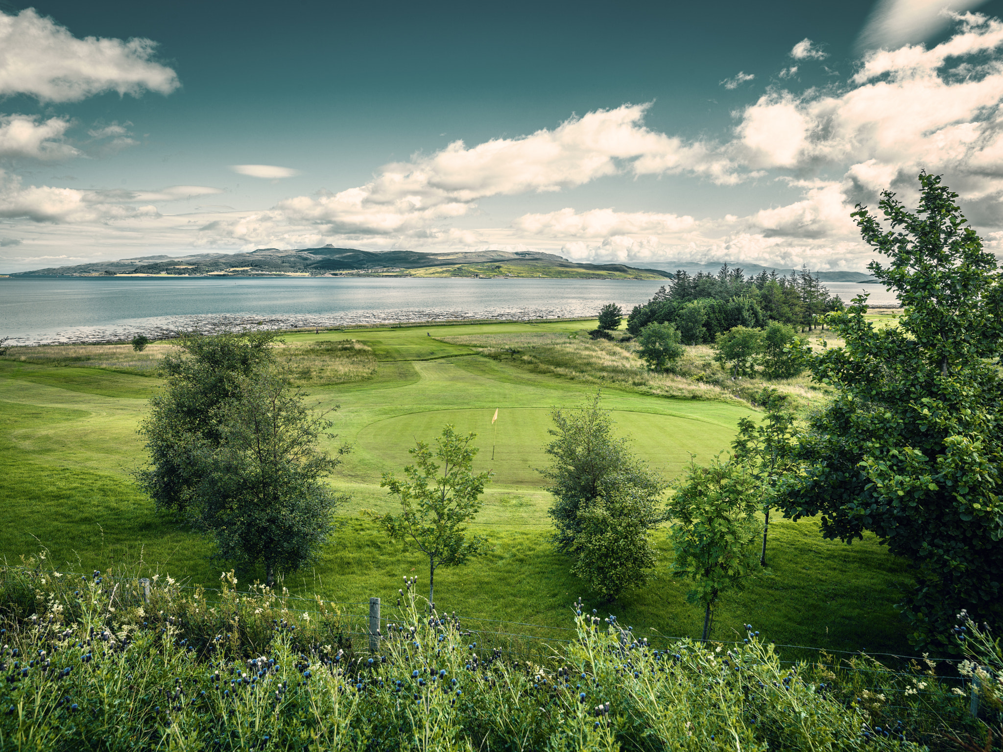 Hasselblad H3D + HCD 28 sample photo. Scottish golf landscape photography