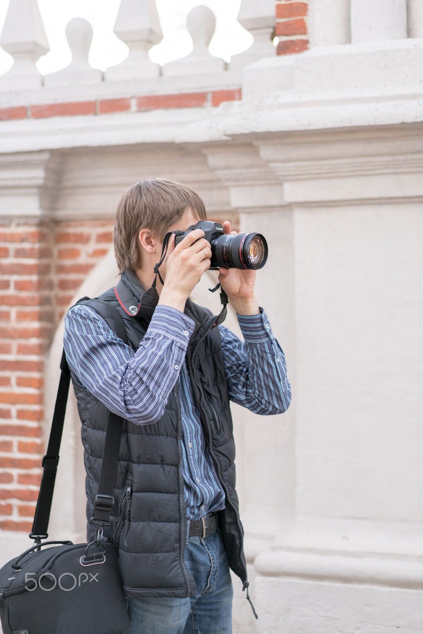 Moscow streets - guy with a canon