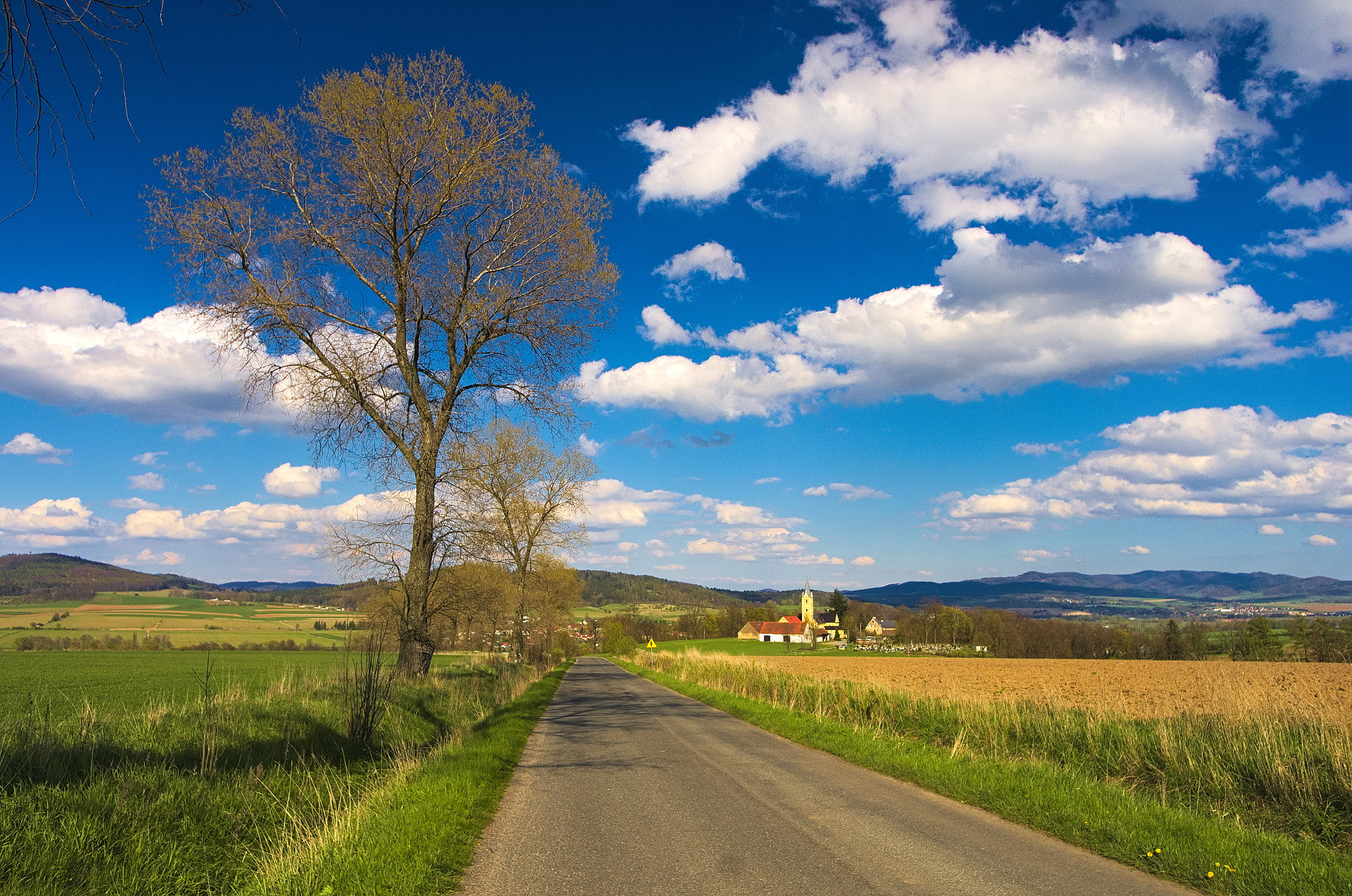 Pentax K-5 + Pentax smc DA 15mm F4 ED AL Limited sample photo. Road to piszkowice village near kłodzko photography