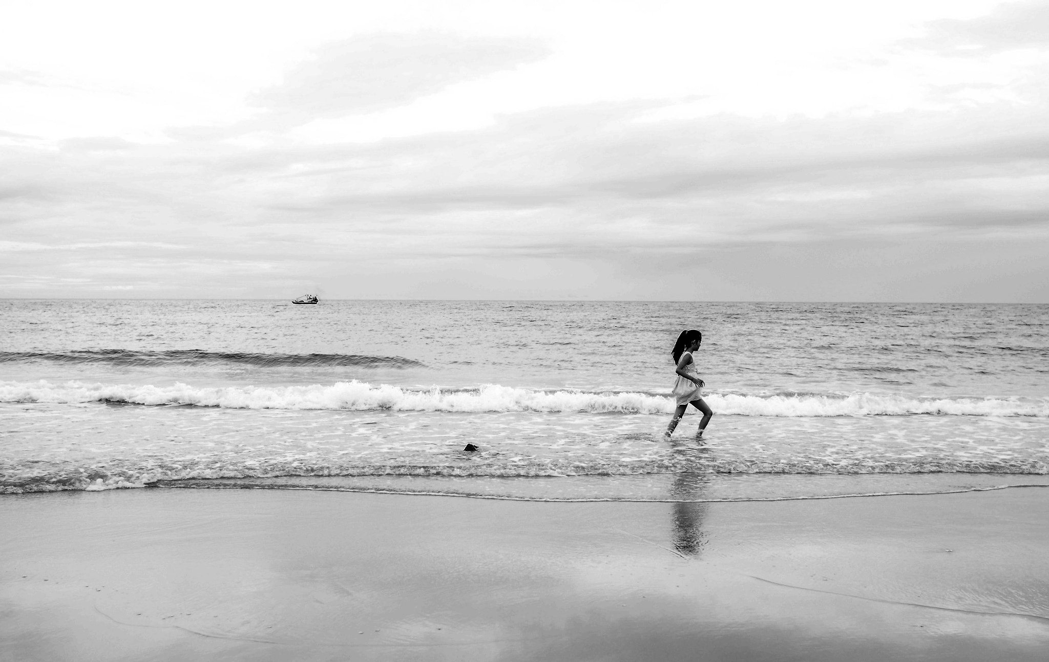 LUMIX G 20/F1.7 II sample photo. Face the sea with spring flowers blossoming photography