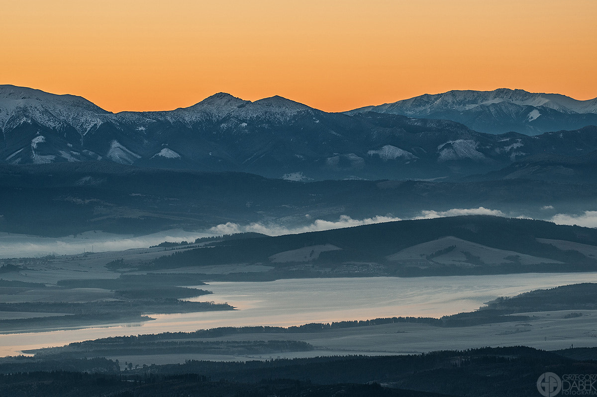 Nikon AF-S Nikkor 200-500mm F5.6E ED VR sample photo. Poland, tatra mountains befor sunrise photography