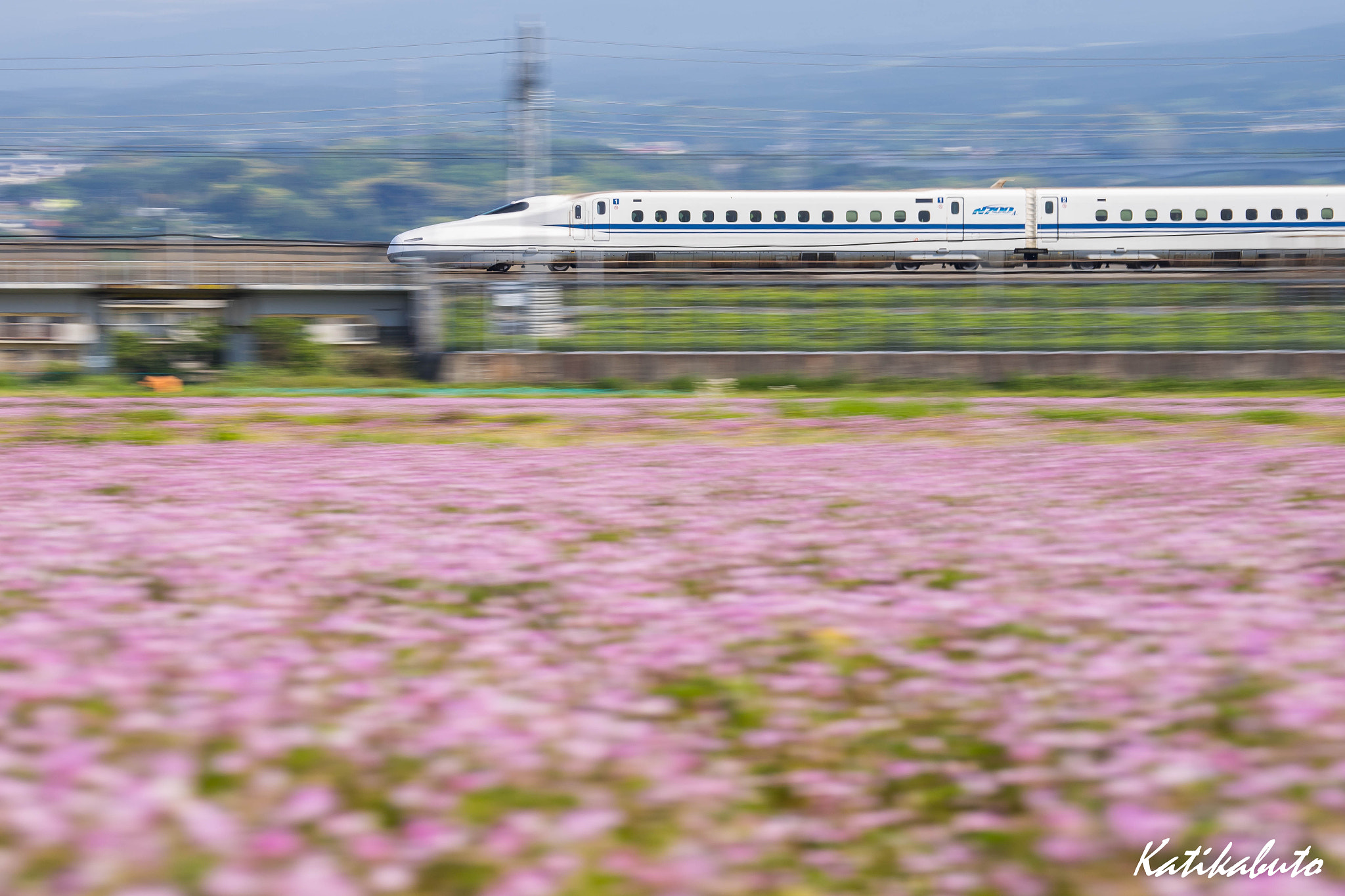 Sony 70-300mm F4.5-5.6 G SSM sample photo. Superexpress shinkansen photography