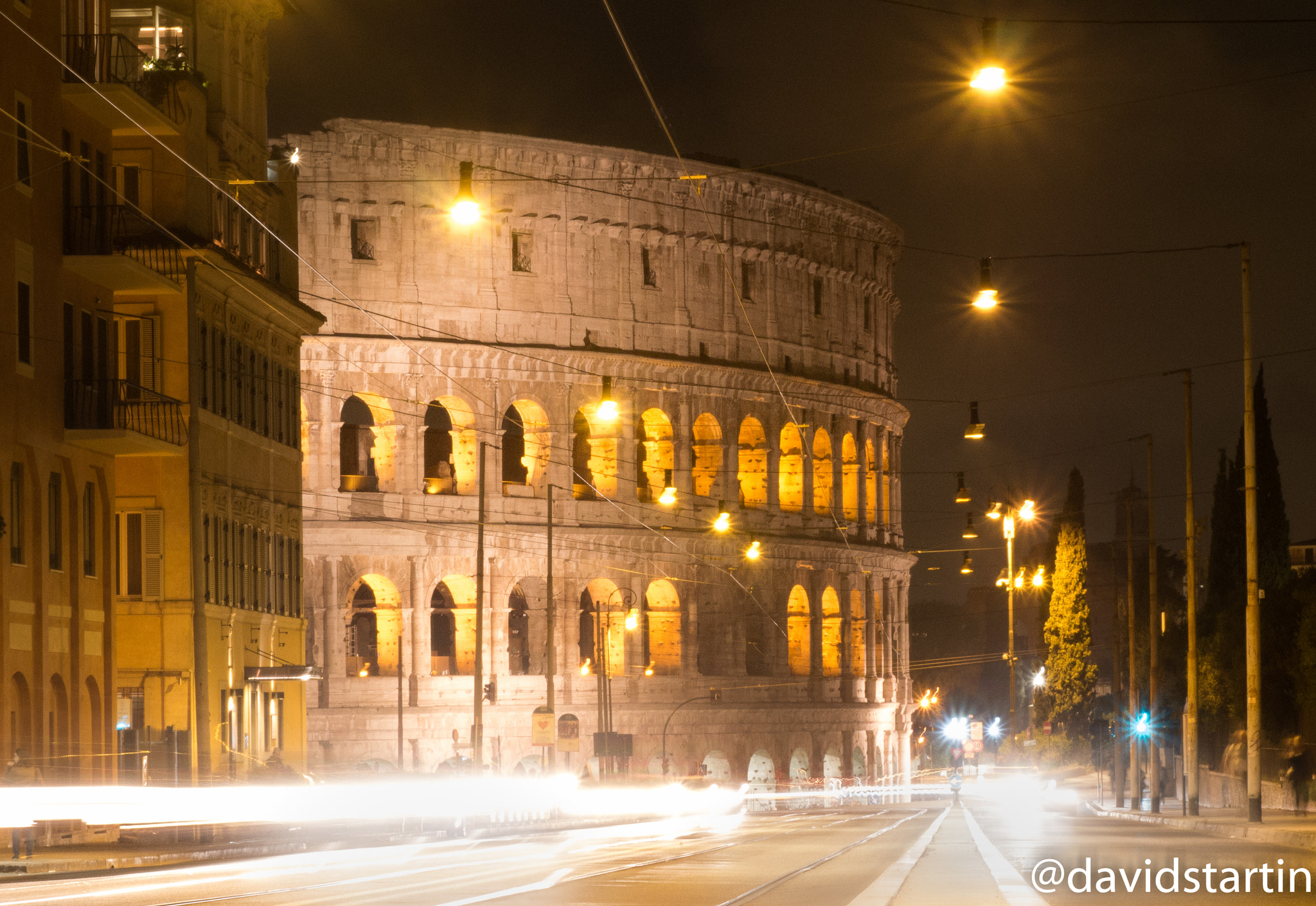 LUMIX G VARIO 45-150/F4.0-5.6 sample photo. Colesseum at night photography