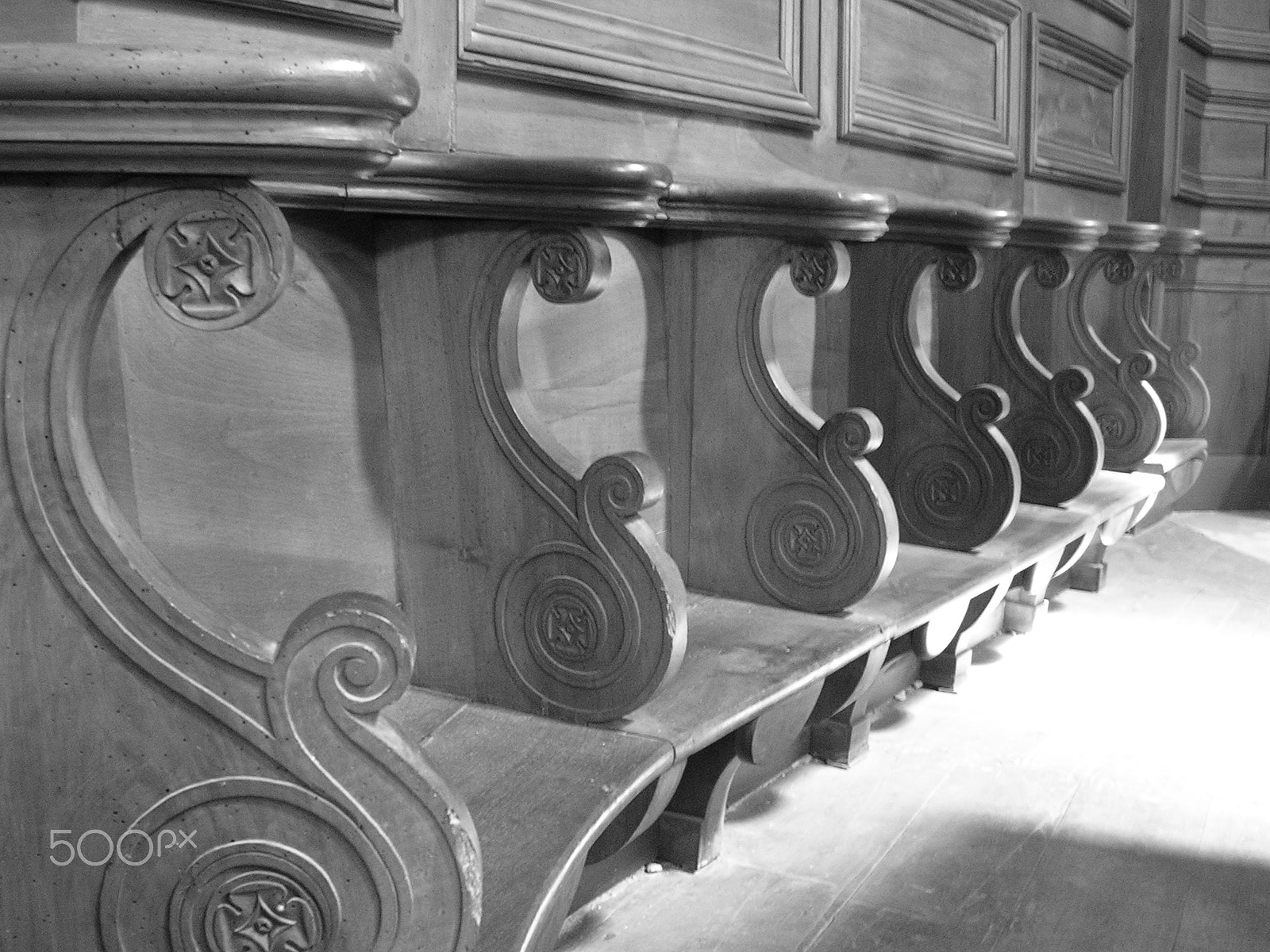 Nikon E3200 sample photo. Church bench. photography