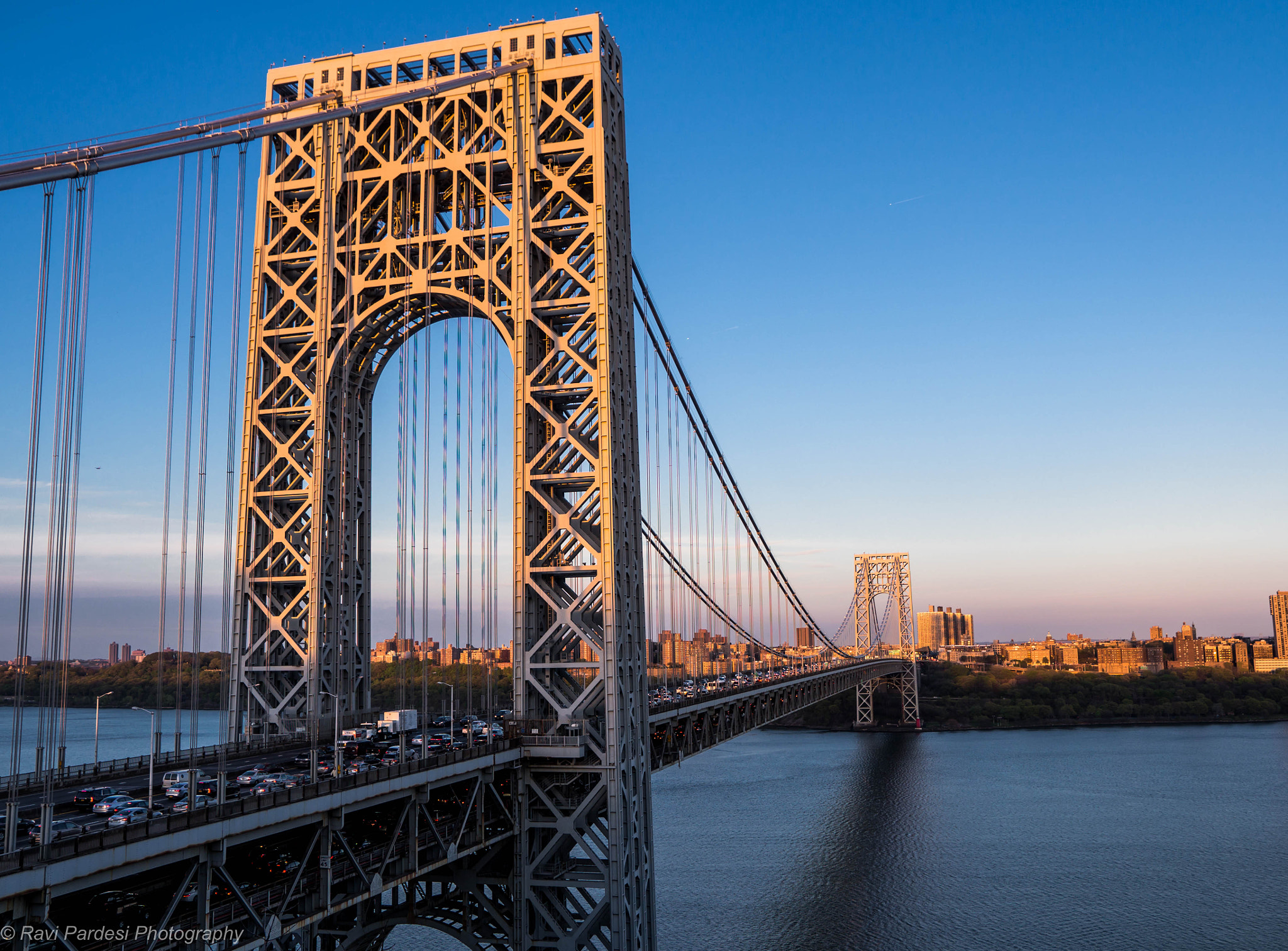 Olympus Zuiko Digital ED 12-60mm F2.8-4.0 SWD sample photo. George washington bridge by sunset photography