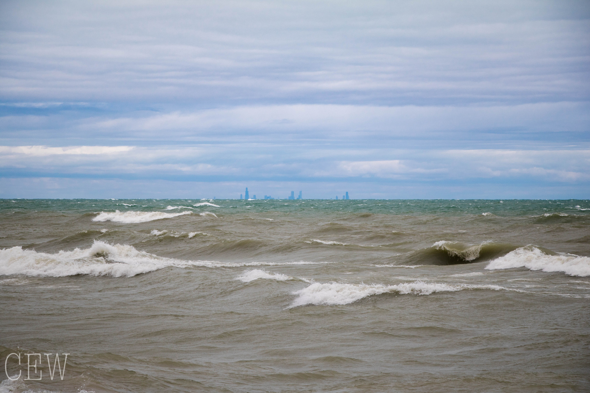 Canon EF-S 18-135mm F3.5-5.6 IS STM sample photo. Across lake michigan photography