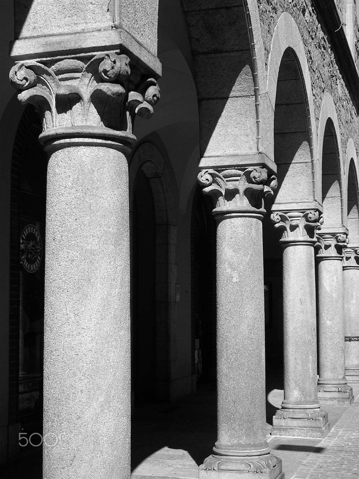 Nikon E3200 sample photo. Columns, italy photography