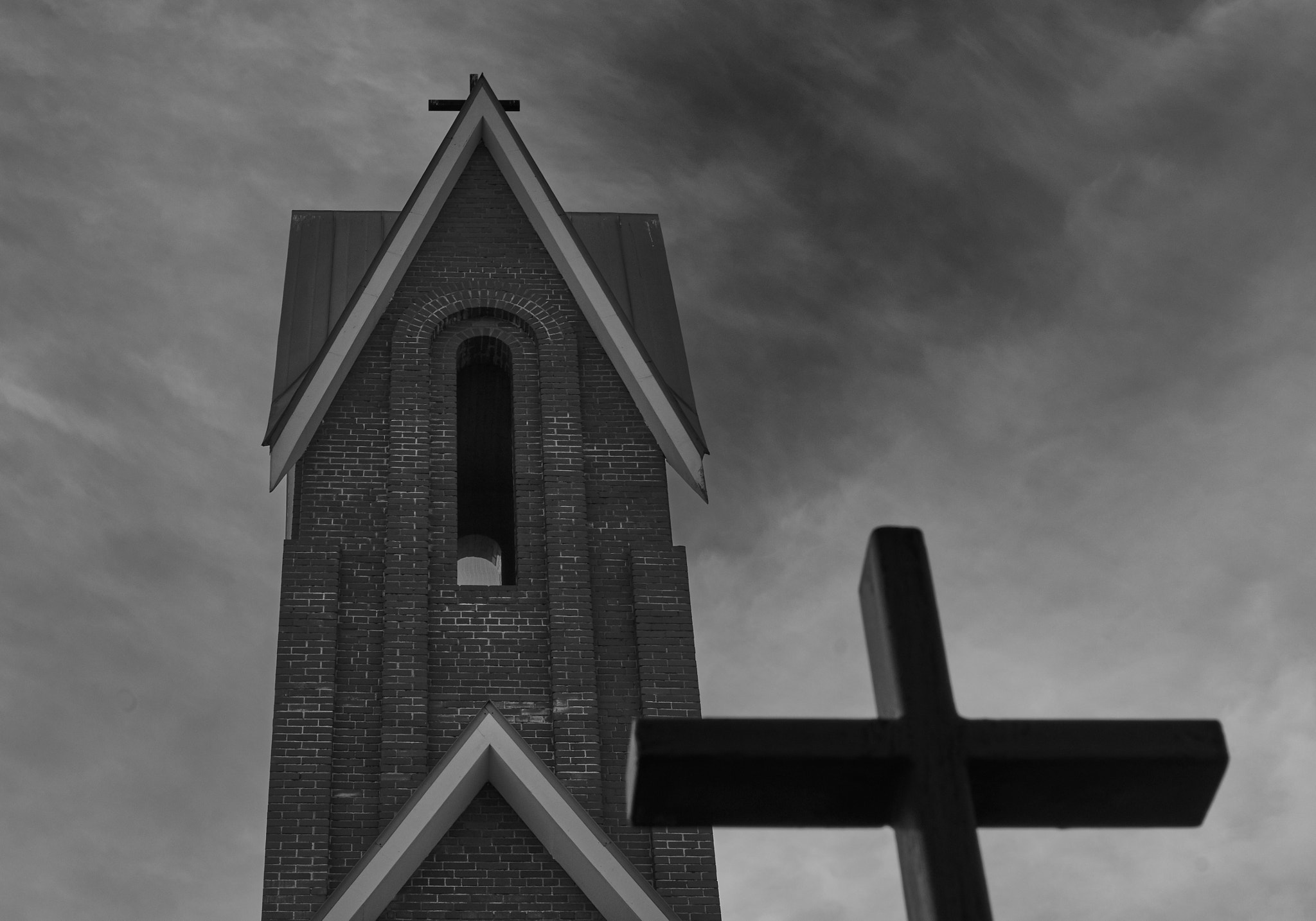 Sony SLT-A58 + Sony DT 35mm F1.8 SAM sample photo. Catholic church tower photography