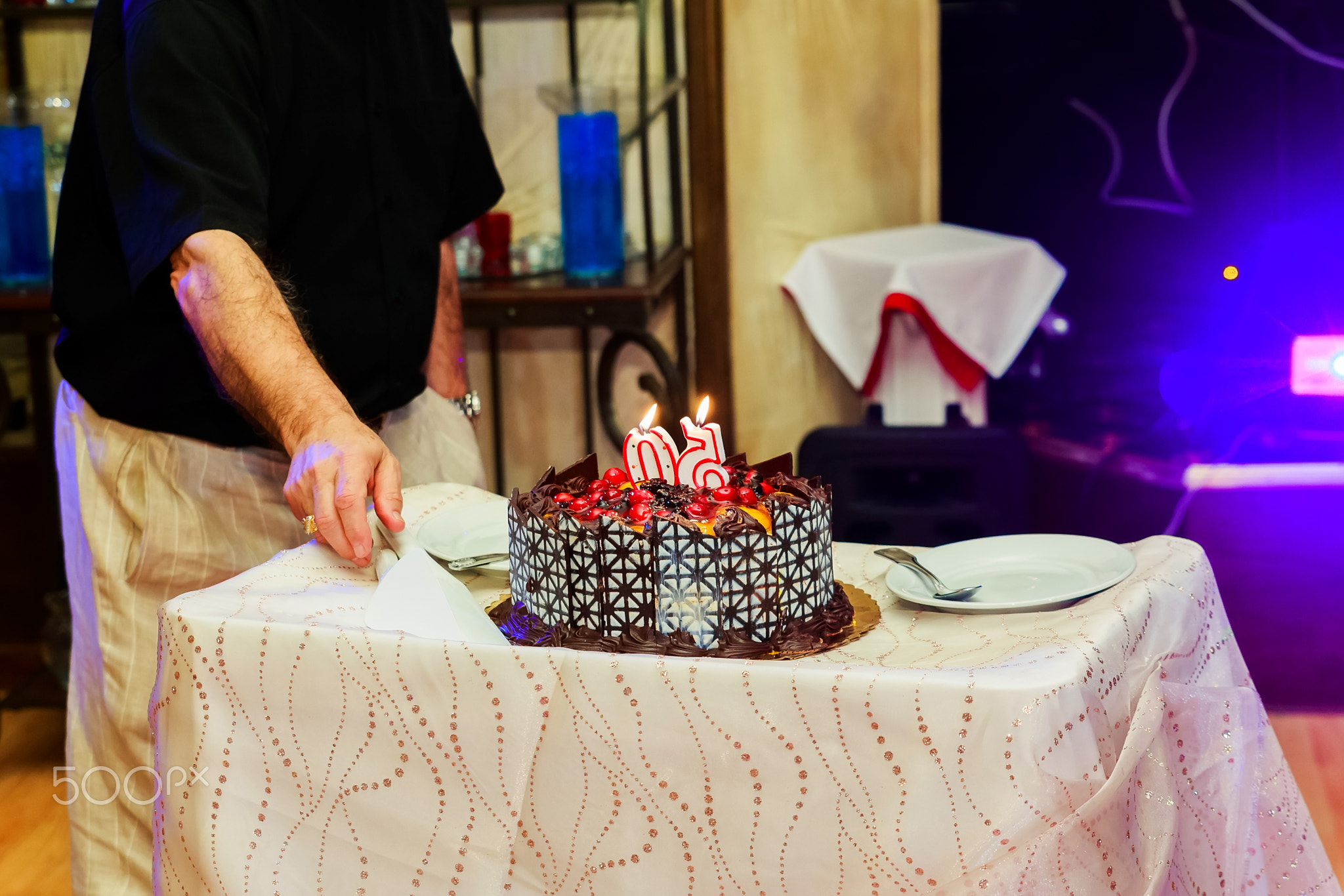 celebration the anniversary of 50 years restaurant cake