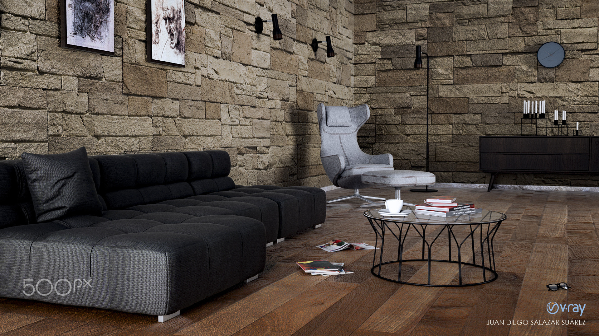 Living Room - Rendering