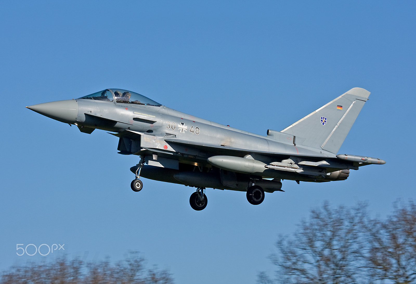 Canon EOS 40D + Canon EF 100-400mm F4.5-5.6L IS USM sample photo. Luftwaffe typhoon. photography