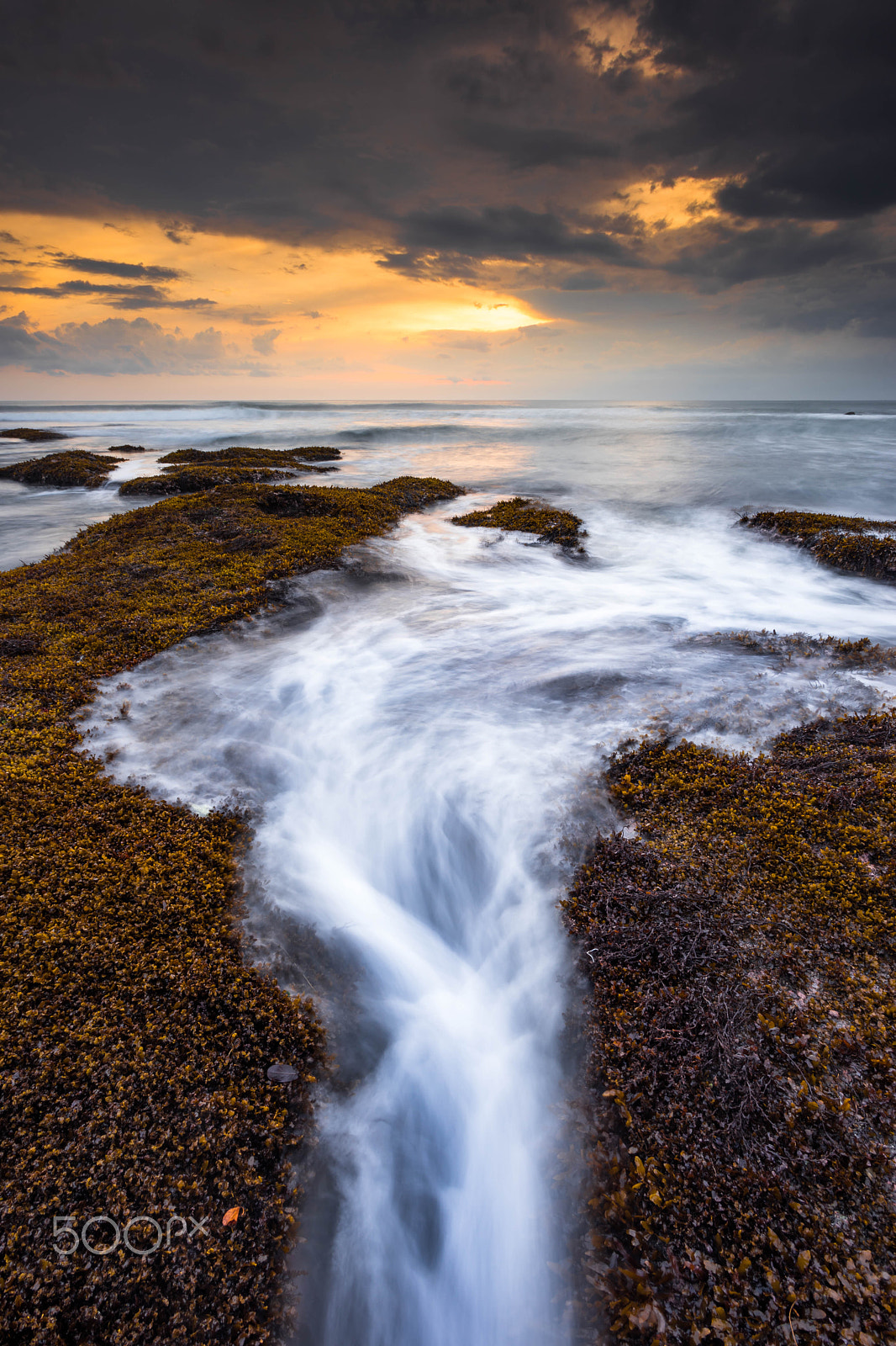 Sony a7 + Canon EF 17-40mm F4L USM sample photo. Sunset at melasti beach, bali indonesia photography