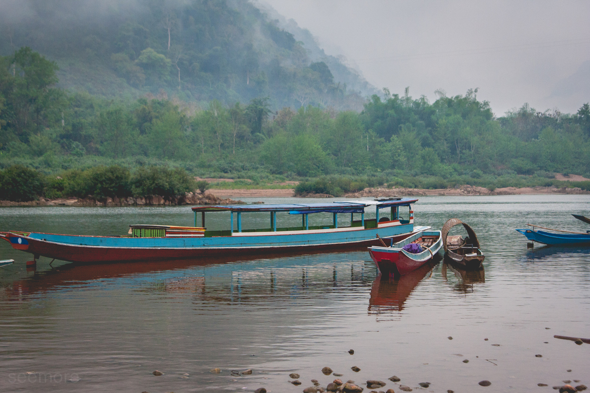 Canon EOS 40D sample photo. Morning in muang ngoi photography