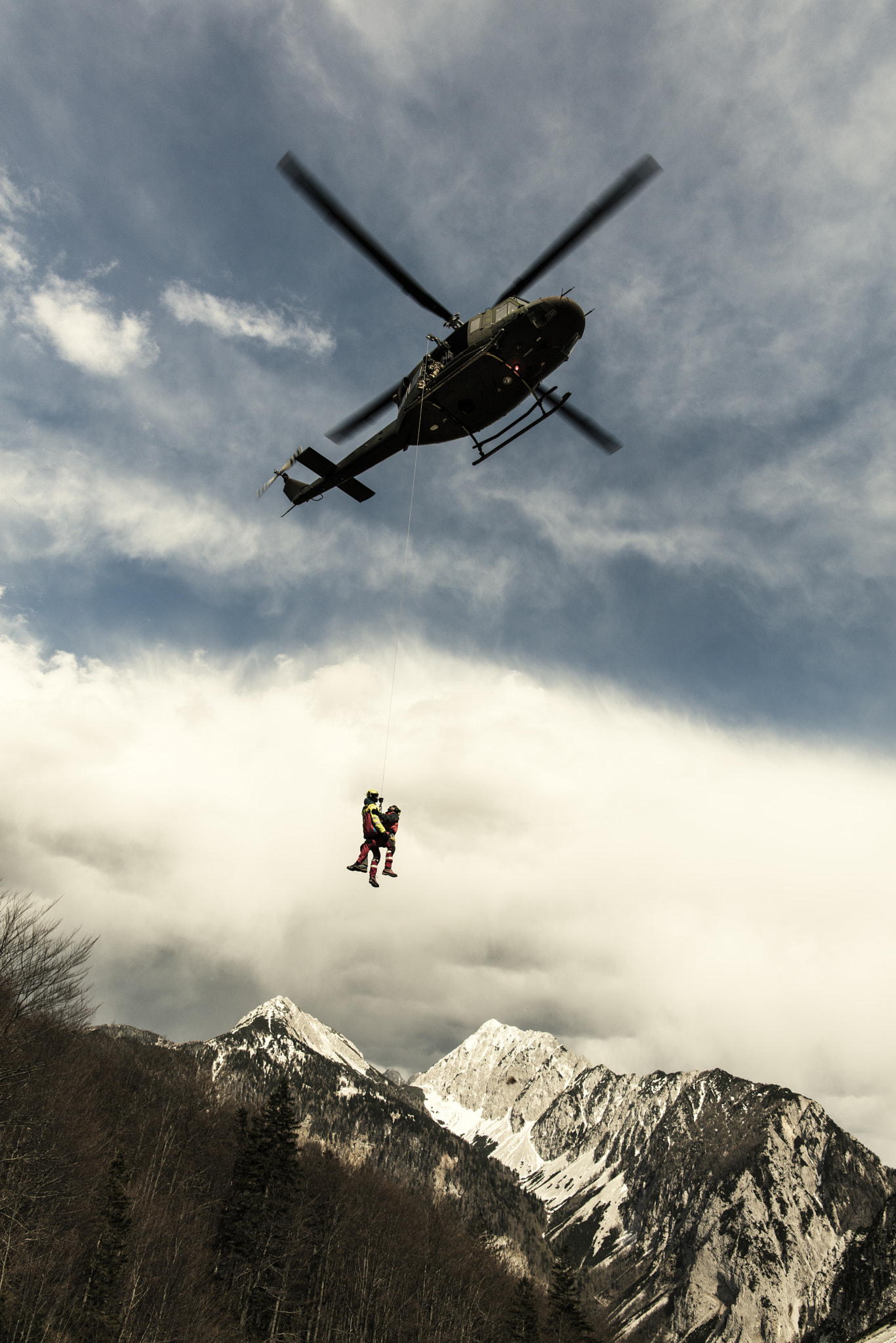 Canon EF 24mm F1.4L II USM sample photo. Rescue mission in the alps. photography