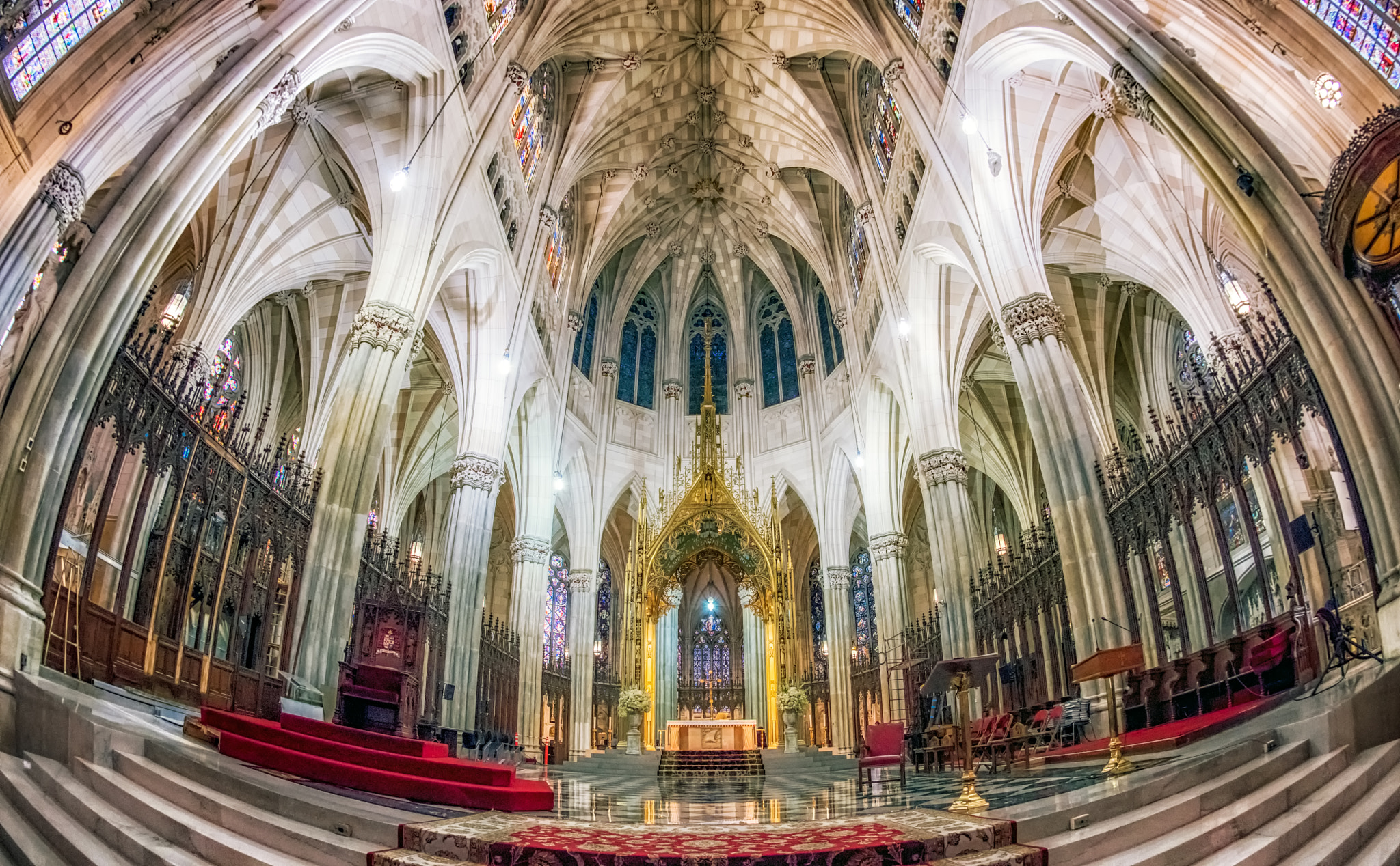 Nikon D810 + Nikon AF Fisheye-Nikkor 16mm F2.8D sample photo. St. patrick's cathedral photography