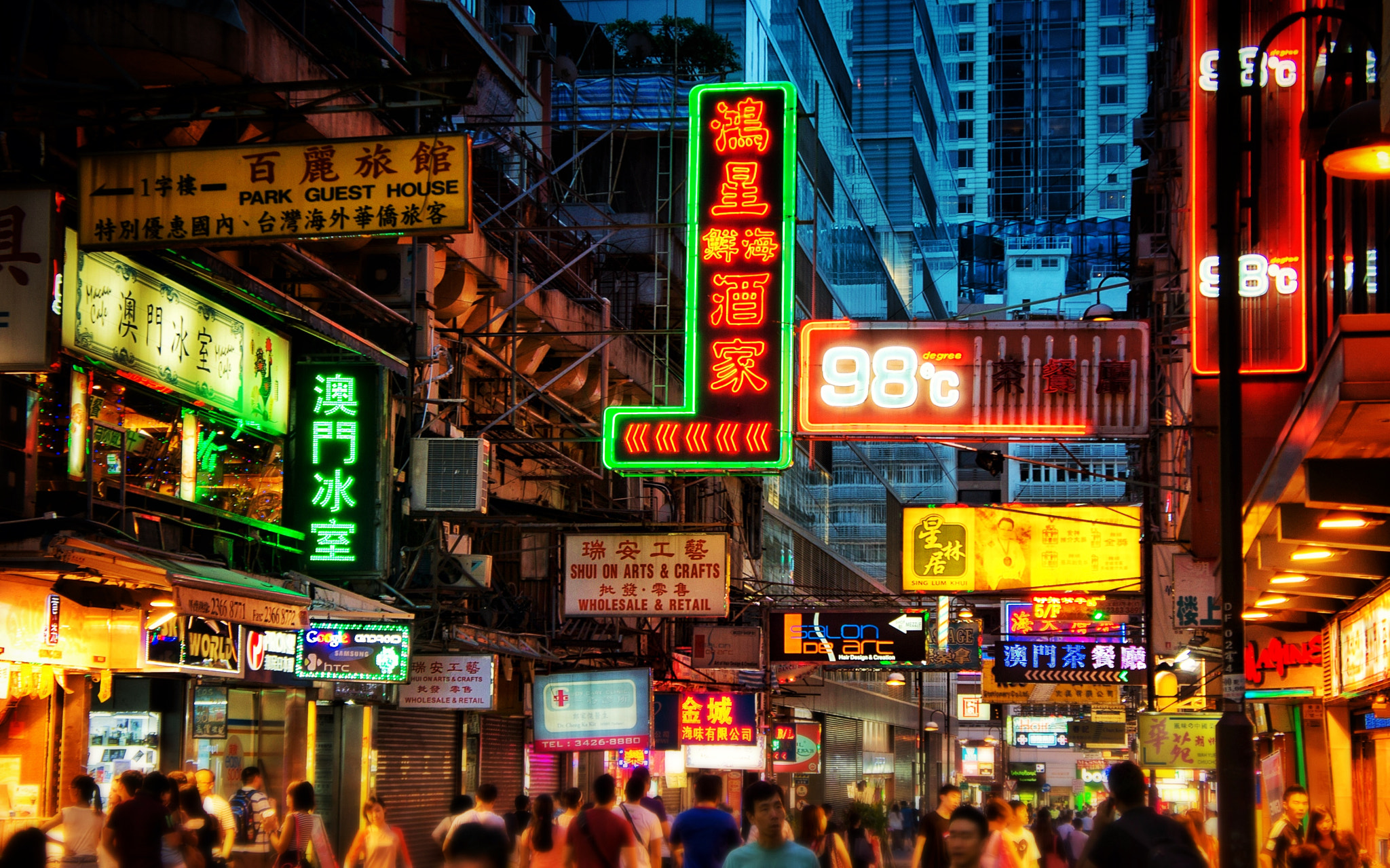 Neon Lights of Hong Kong by Tim Sze / 500px