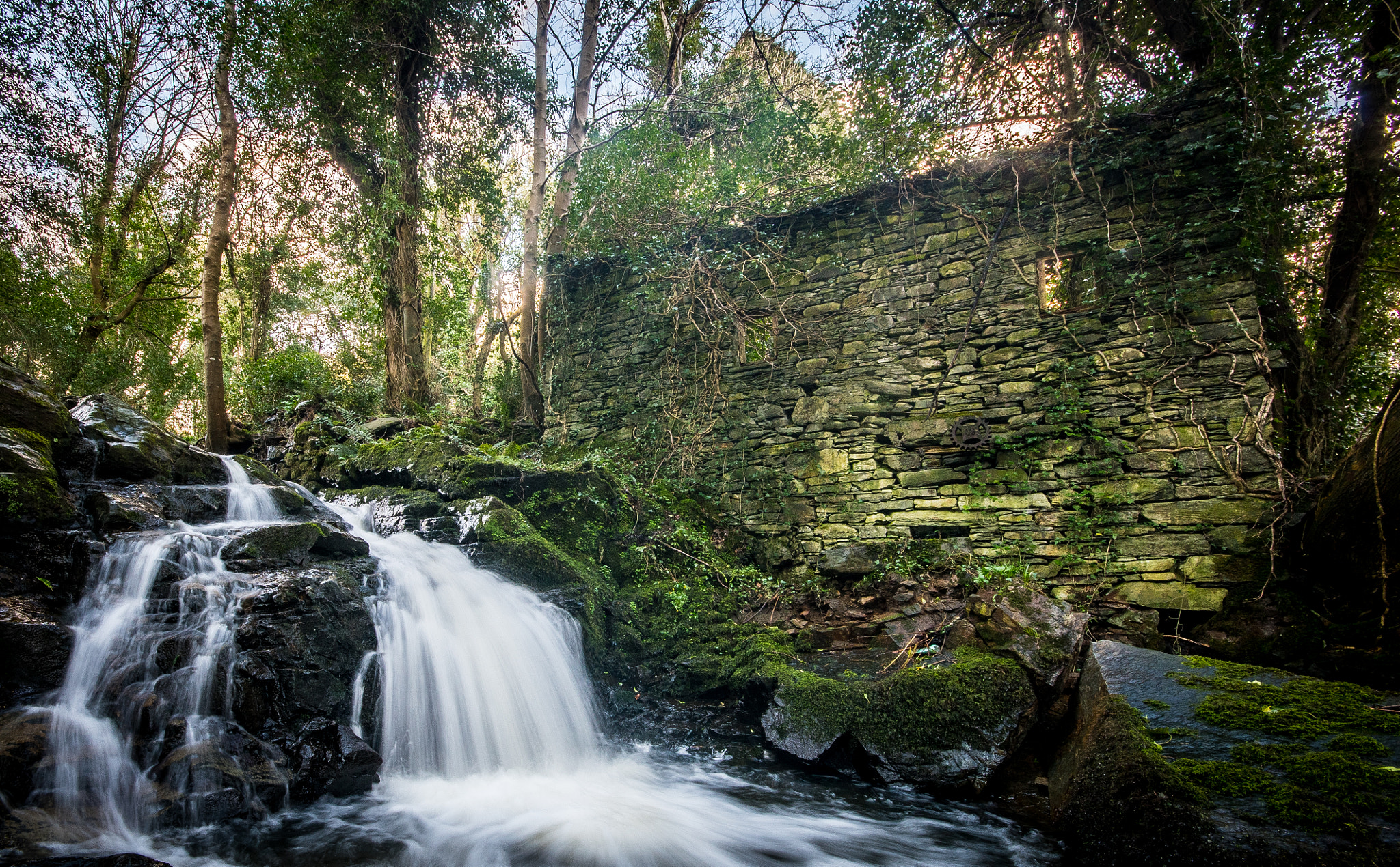Sigma 10-20mm F4-5.6 EX DC HSM sample photo. Ballaglass waterfall photography