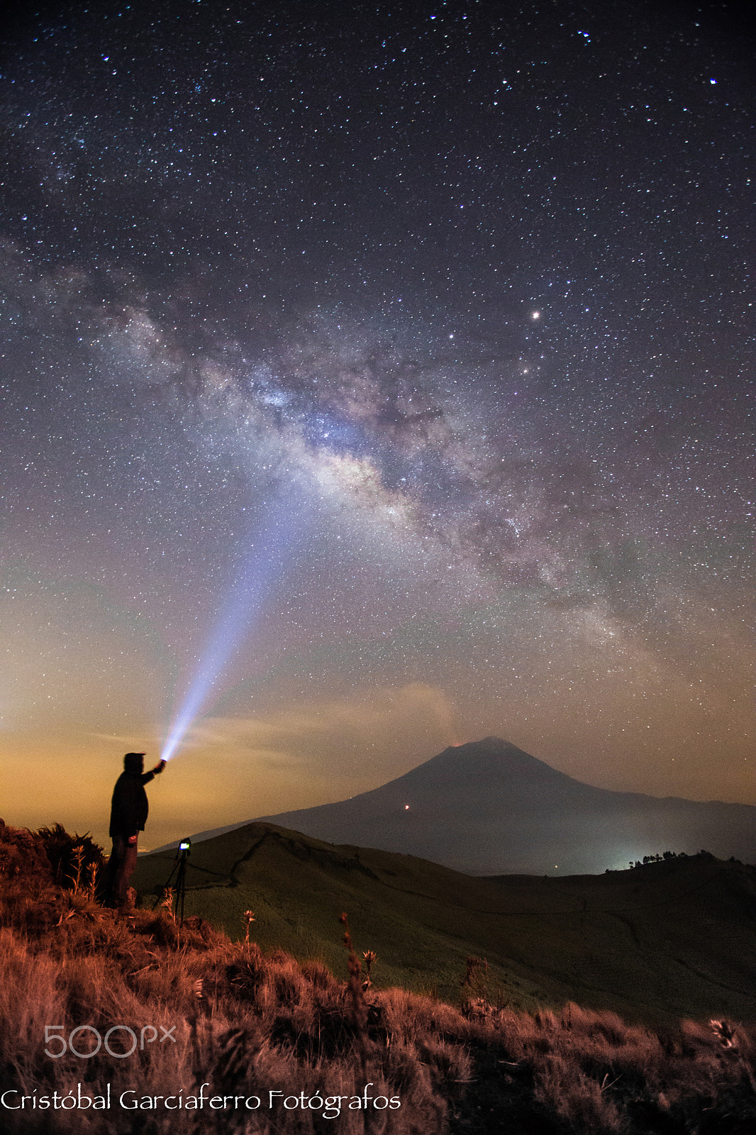 Canon EOS 6D + Canon EF 16-35mm F2.8L USM sample photo. The milkyway and volcano photography