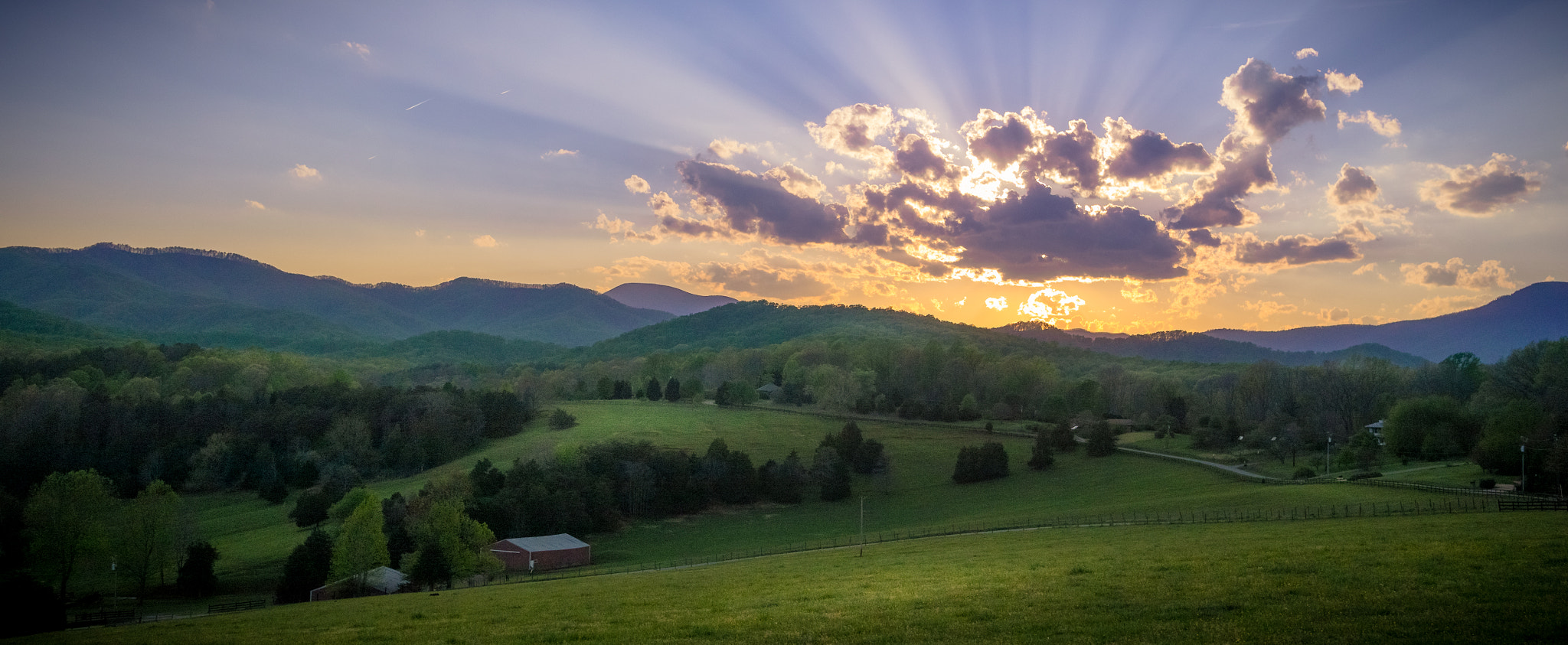 Panasonic Lumix DMC-GH2 + LUMIX G 20/F1.7 II sample photo. Sunset in virginia photography