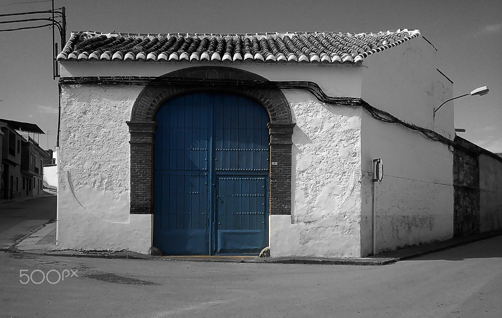 Sony Xperia P sample photo. Blue door photography
