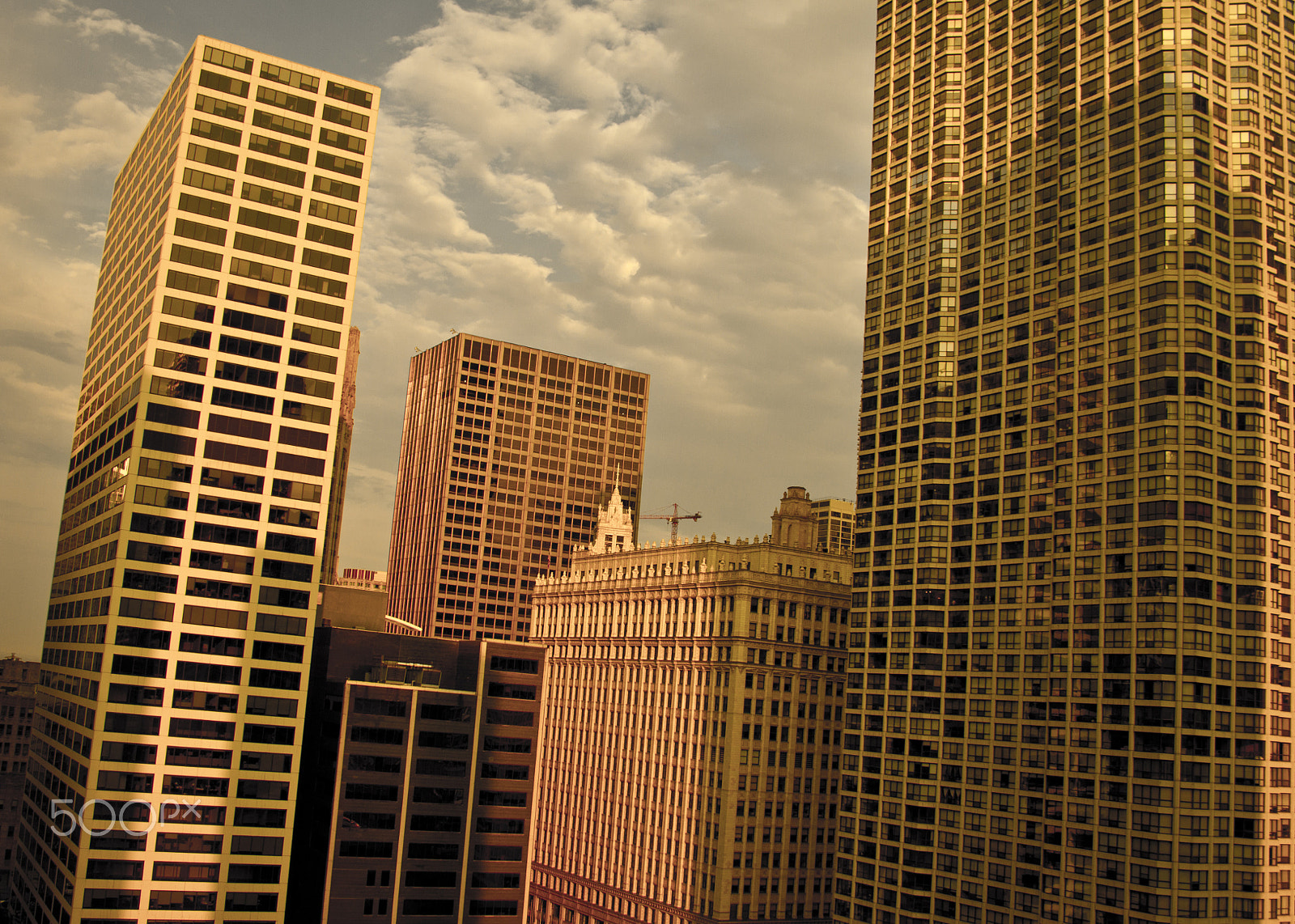 Canon EF-S 18-55mm F3.5-5.6 sample photo. Chicago skyscrapers photography