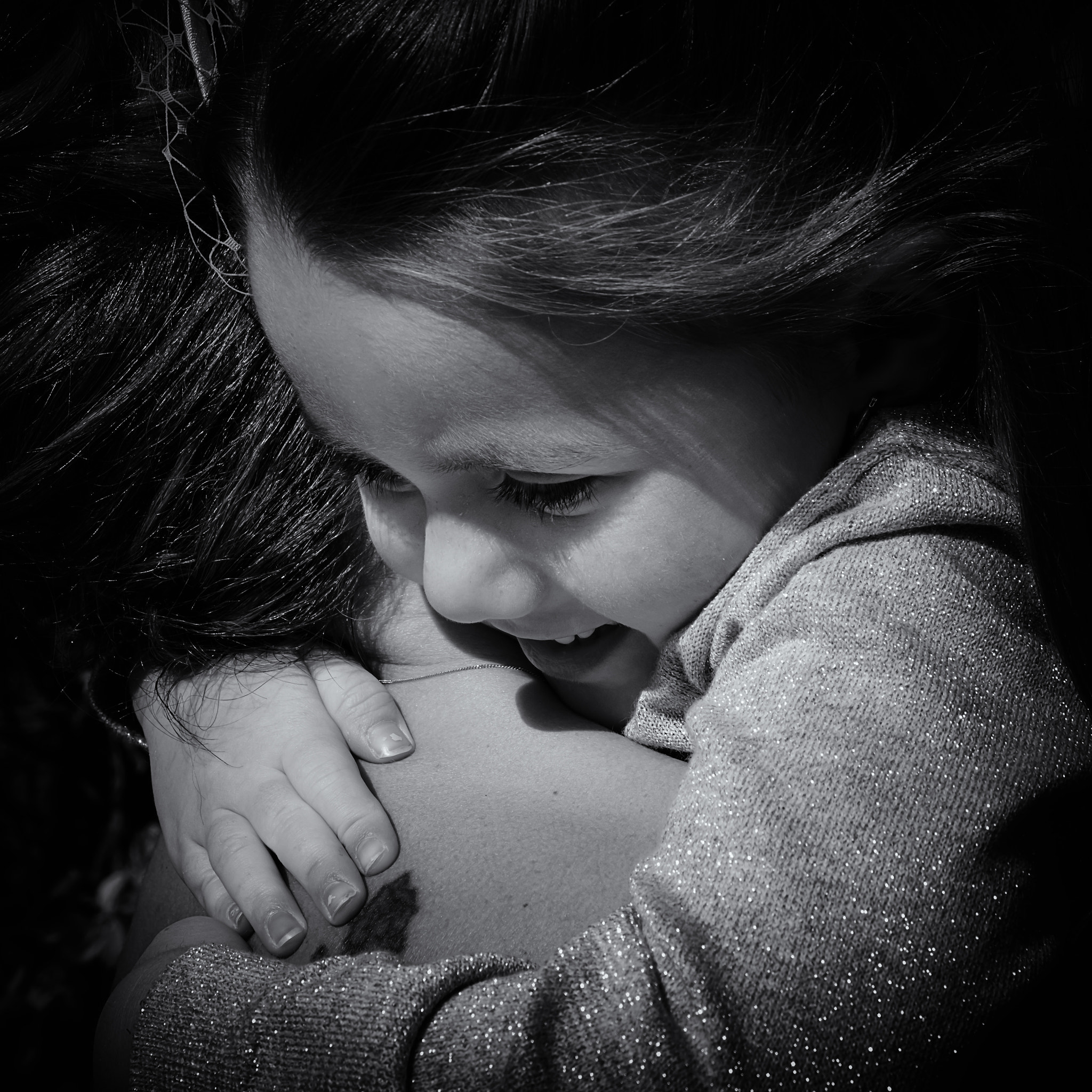 Sigma 24-70mm F2.8 EX DG Macro sample photo. Little girl cuddles photography