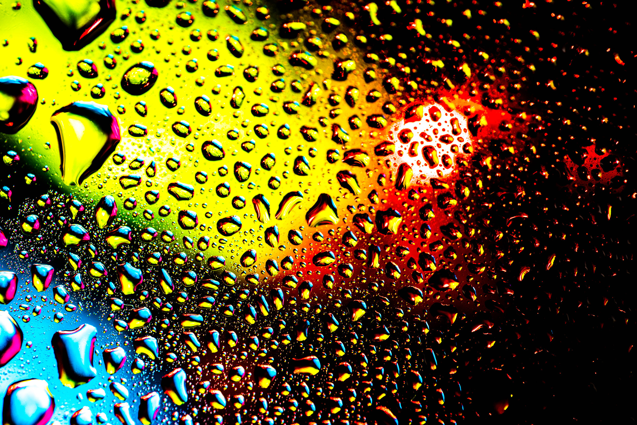 Nikon D750 + AF Micro-Nikkor 60mm f/2.8 sample photo. Colors in woter bubbles photography