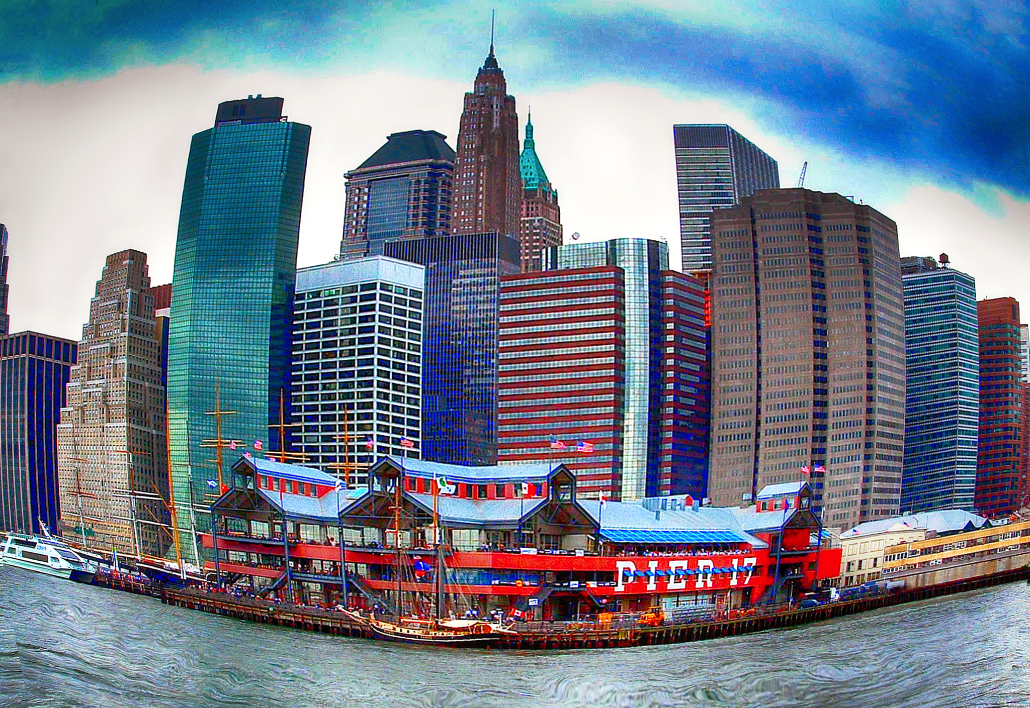 Fujifilm FinePix 3800 sample photo. Pier 17 abstract photography